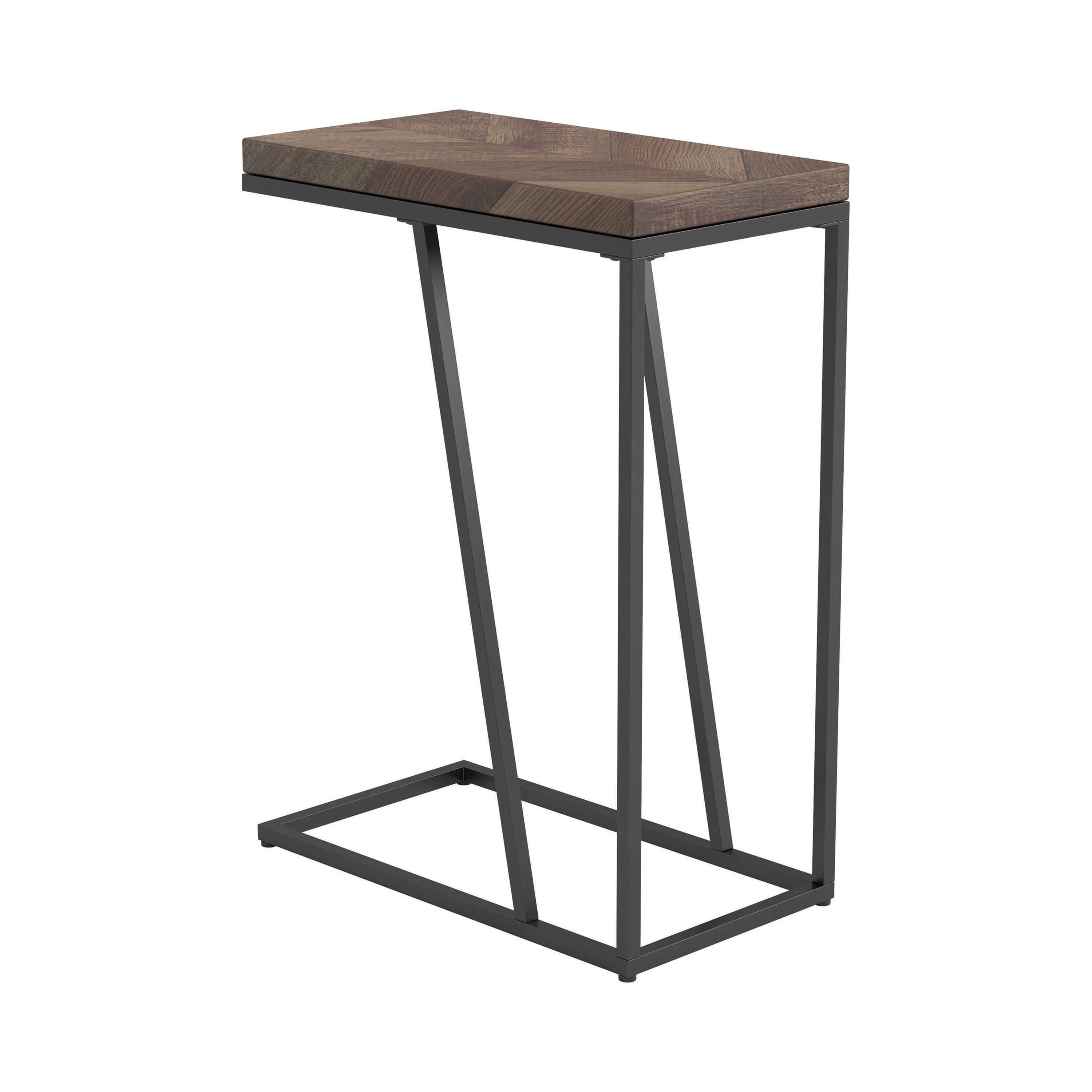 Coaster Furniture Sergio 931147 Engineered Wood C-Shaped Side Table – Rustic Tobacco