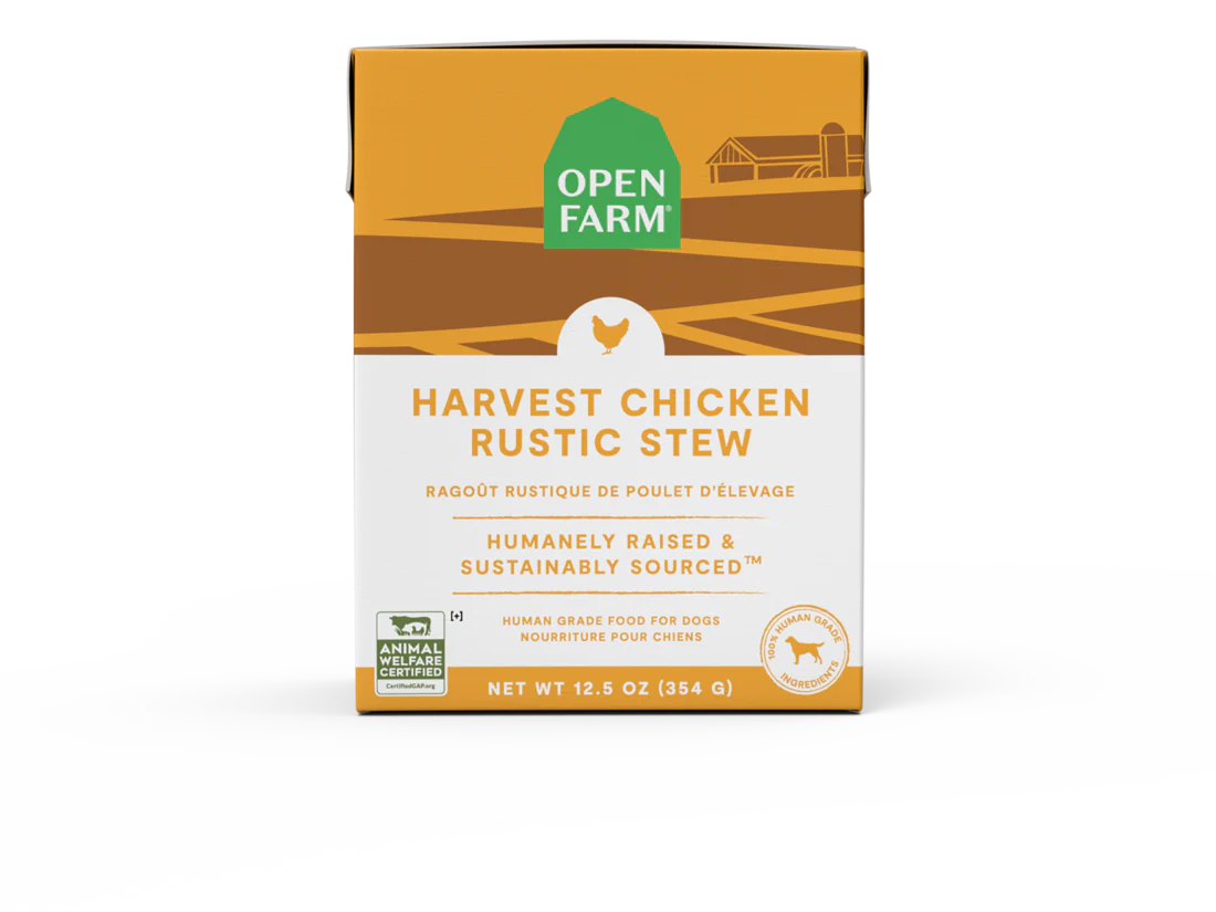 Open Farm Harvest Chicken Rustic Stew For Dogs 12.5oz Tetra
