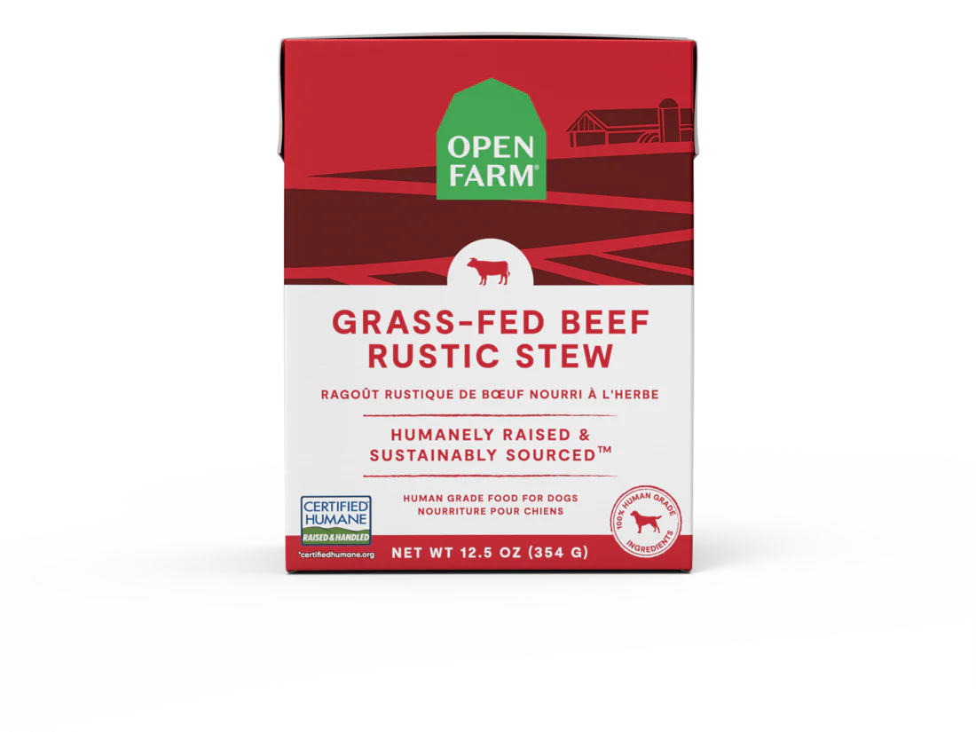 Open Farm Grass-Fed Beef Rustic Stew For Dogs 12.5oz Tetra