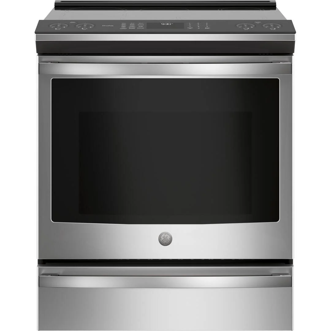 GE Profile 30-inch Slide-in Induction Electric Range with Wi-Fi Connectivity PHS930YPFS - Image 1