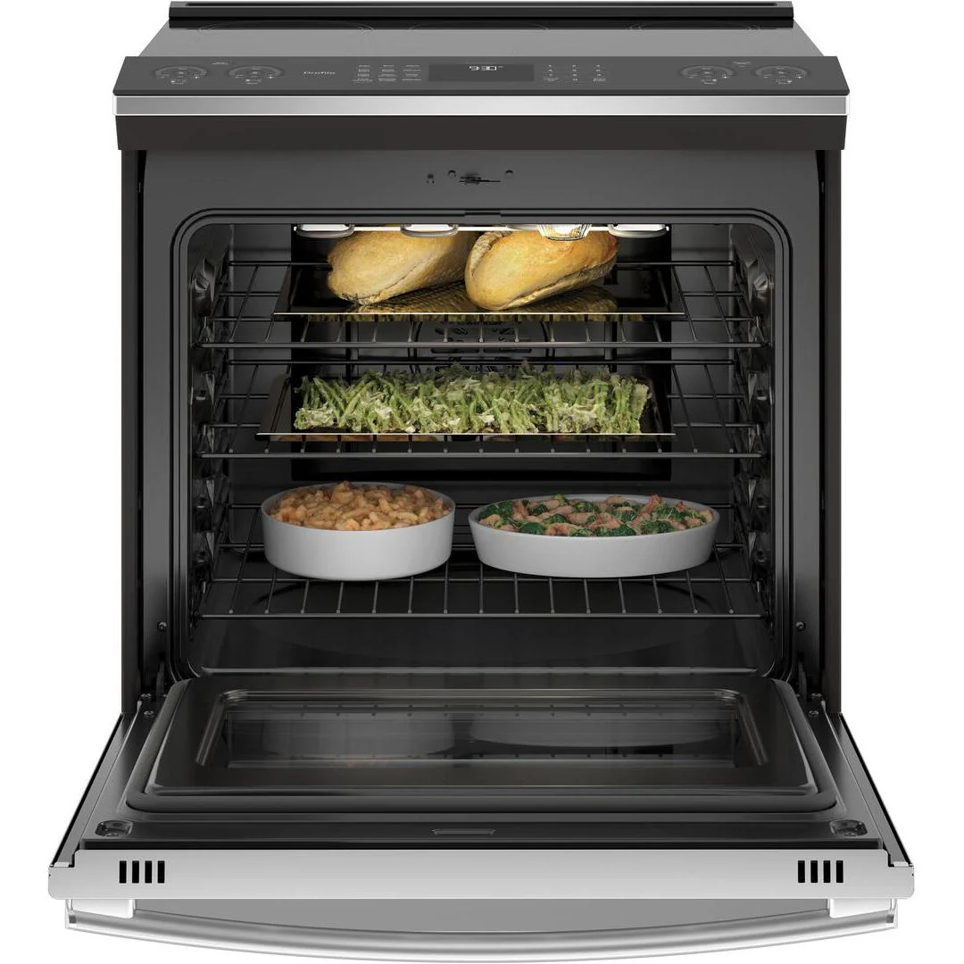 GE Profile 30-inch Slide-in Induction Electric Range with Wi-Fi Connectivity PHS930YPFS - Image 3