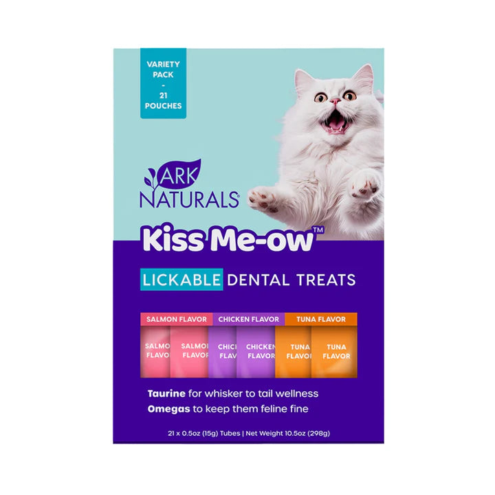 Ark Naturals Lickable Kiss Me-Ow Cat Treat Variety Pack .5oz 21pk - Image 1