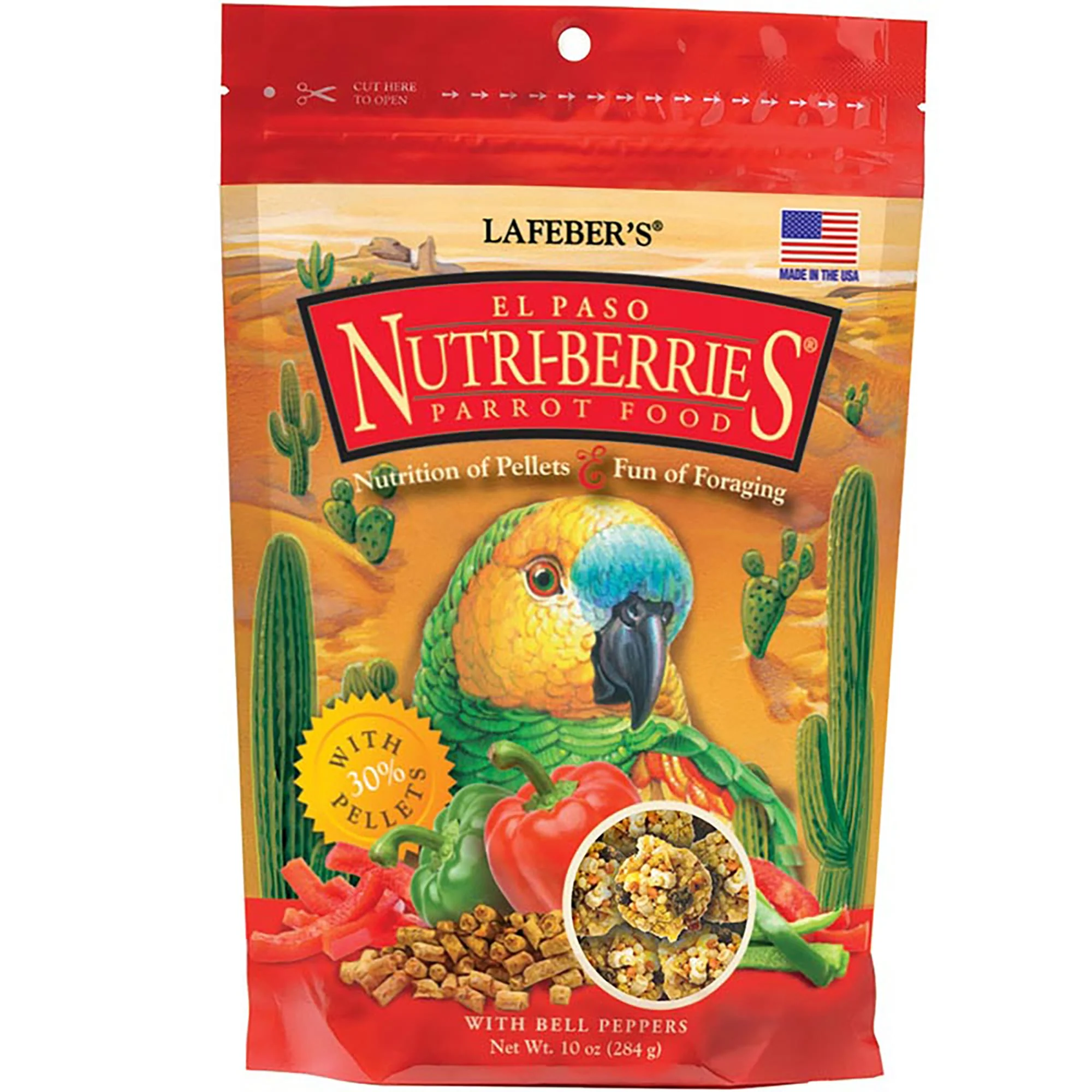 Lafeber s El Paso Nutri-Berries with Bell Peppers Parrot Food  10-Oz - Image 1