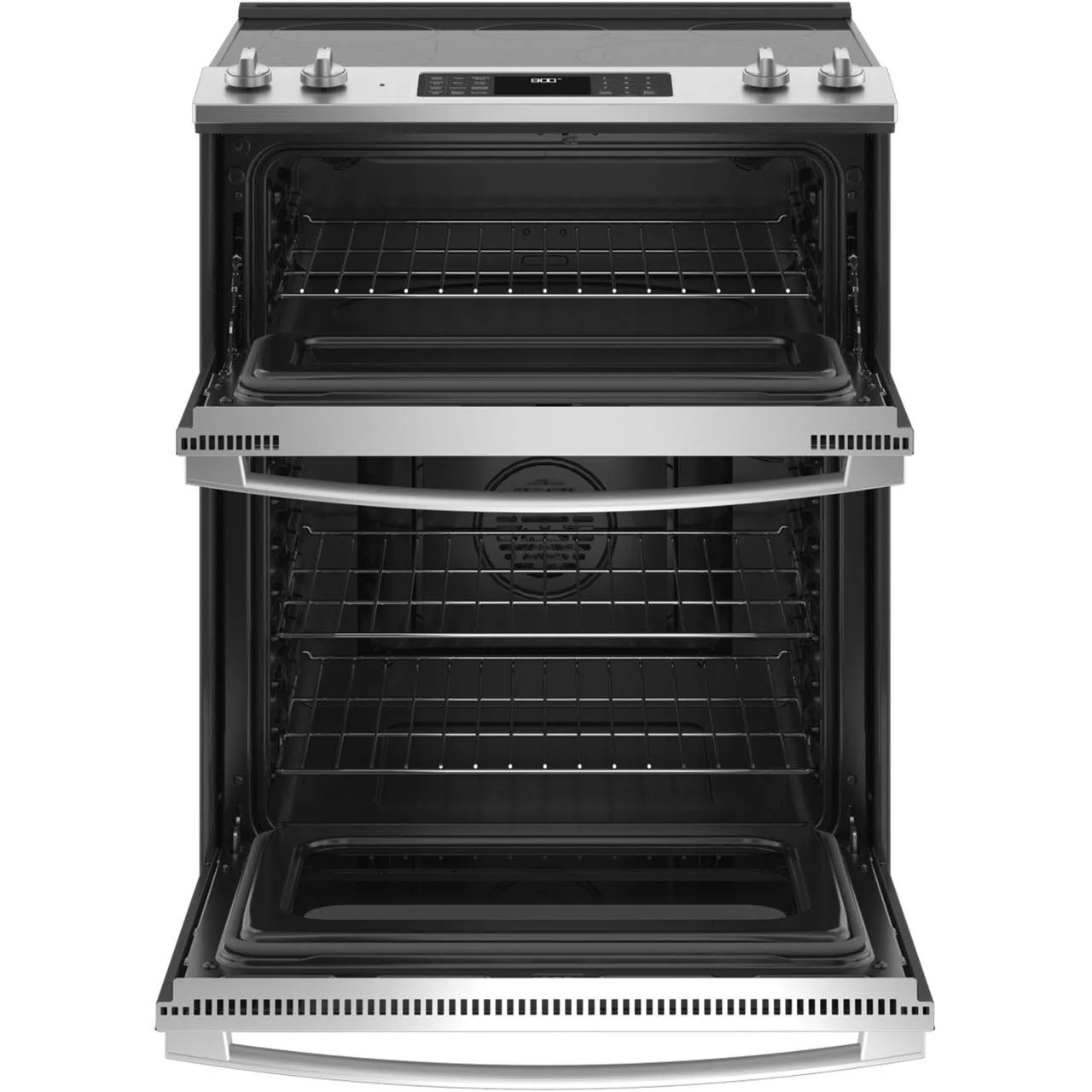 GE 30-inch Slide-in Electric Range with True European Convection Technology JSS86SPSS - Image 2