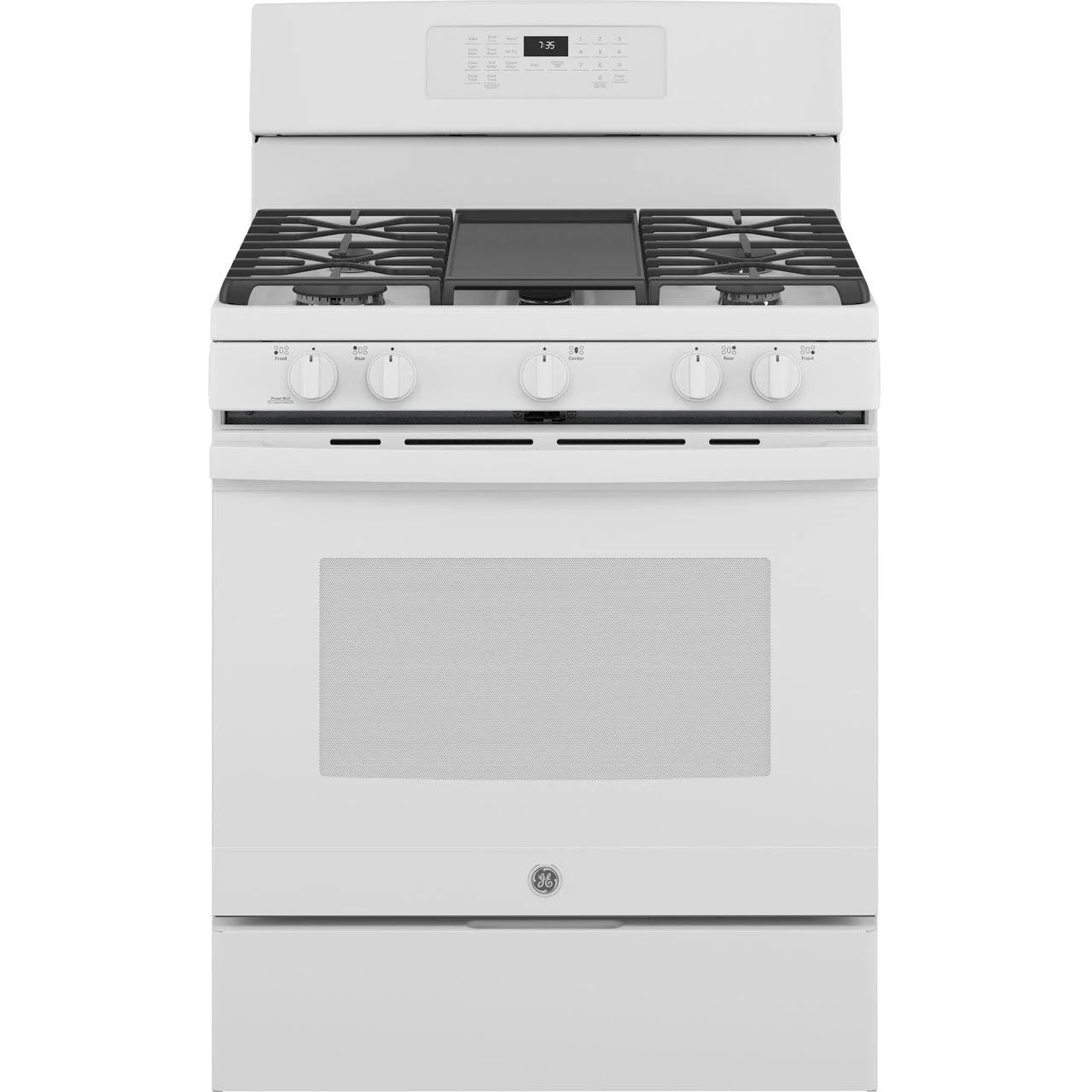 GE 30-inch Freestanding Gas Range with Convection Technology JGB735DPWW - Image 1