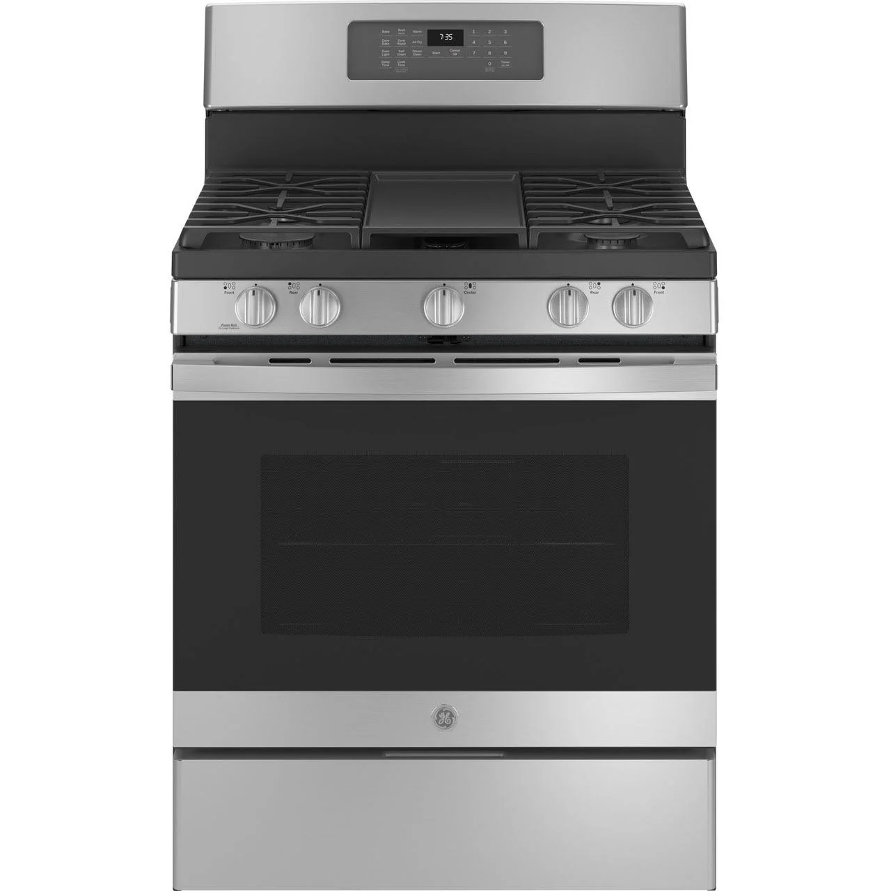 GE 30-inch Freestanding Gas Range with Convection Technology JGB735SPSS - Image 1