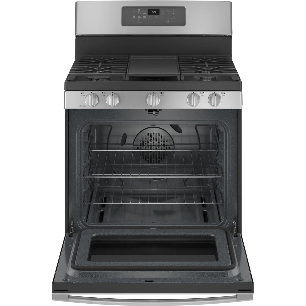 GE 30-inch Freestanding Gas Range with Convection Technology JGB735SPSS - Image 2