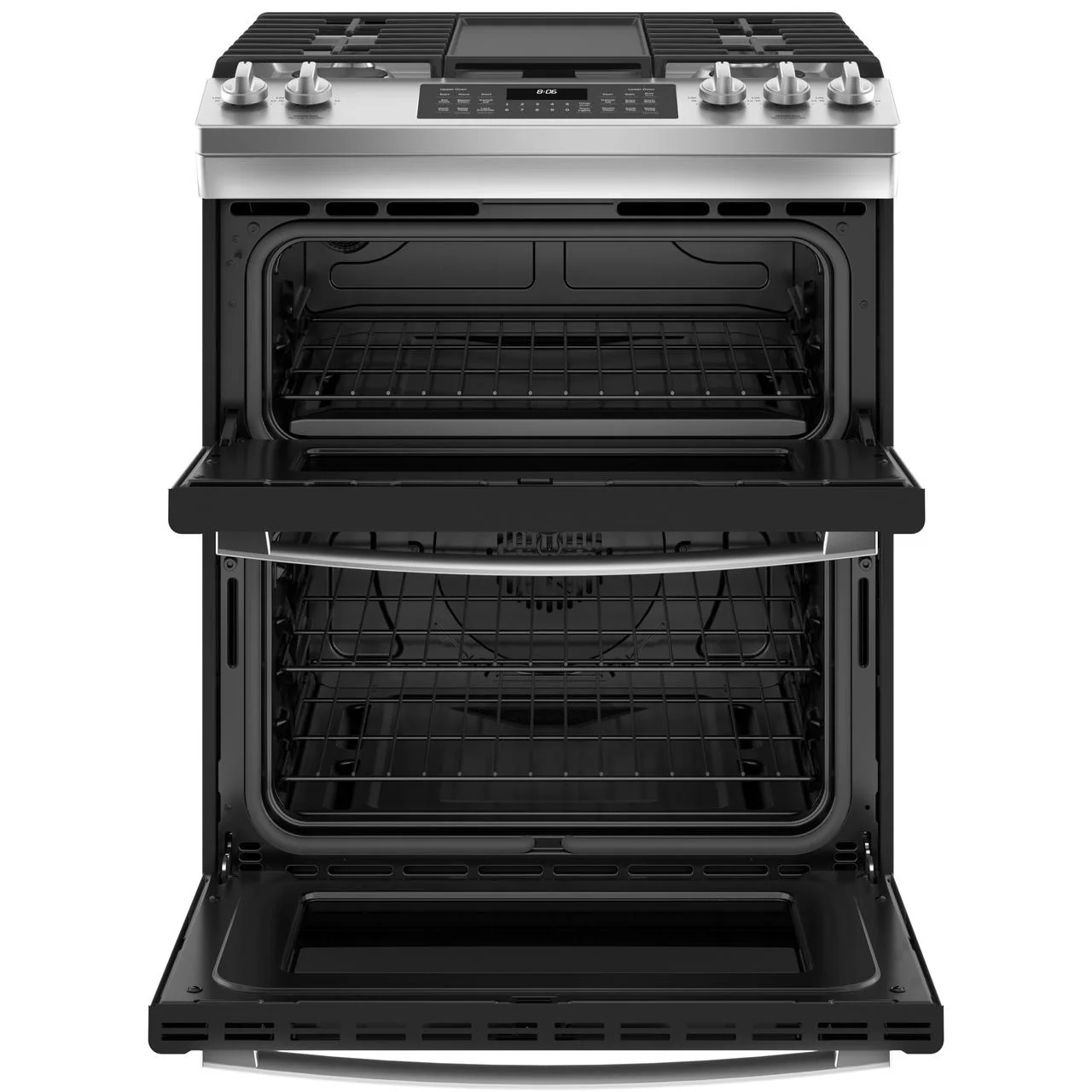 GE 30-inch Slide-in Gas Range with True European Convection Technology JGSS86SPSS - Image 2