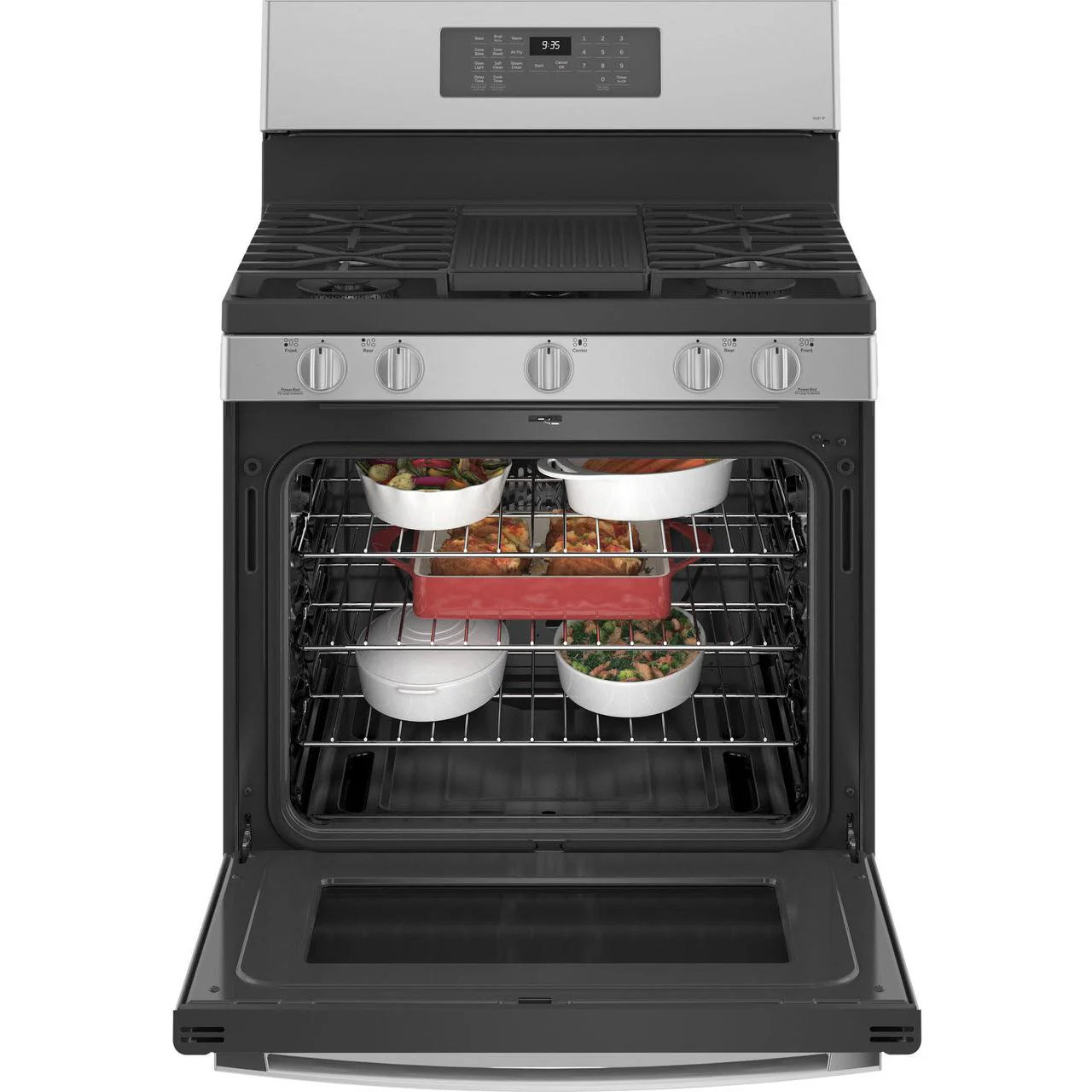 GE Profile 30-inch Freestanding Gas Range with Wi-Fi Connectivity PGB935YPFS - Image 3
