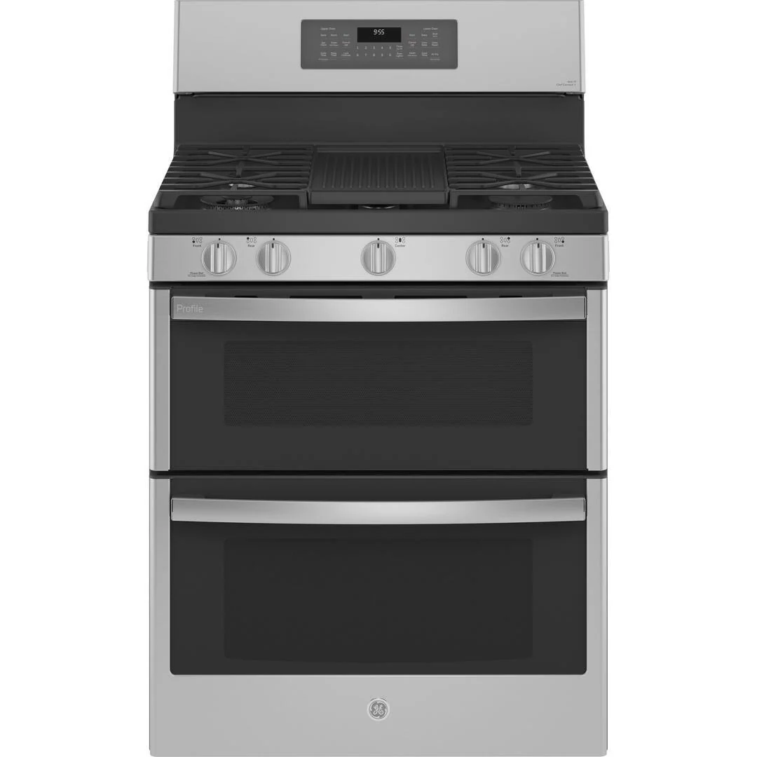 GE Profile 30-inch Freestanding Gas Range with True European Convection Technology PGB965YPFS - Image 1