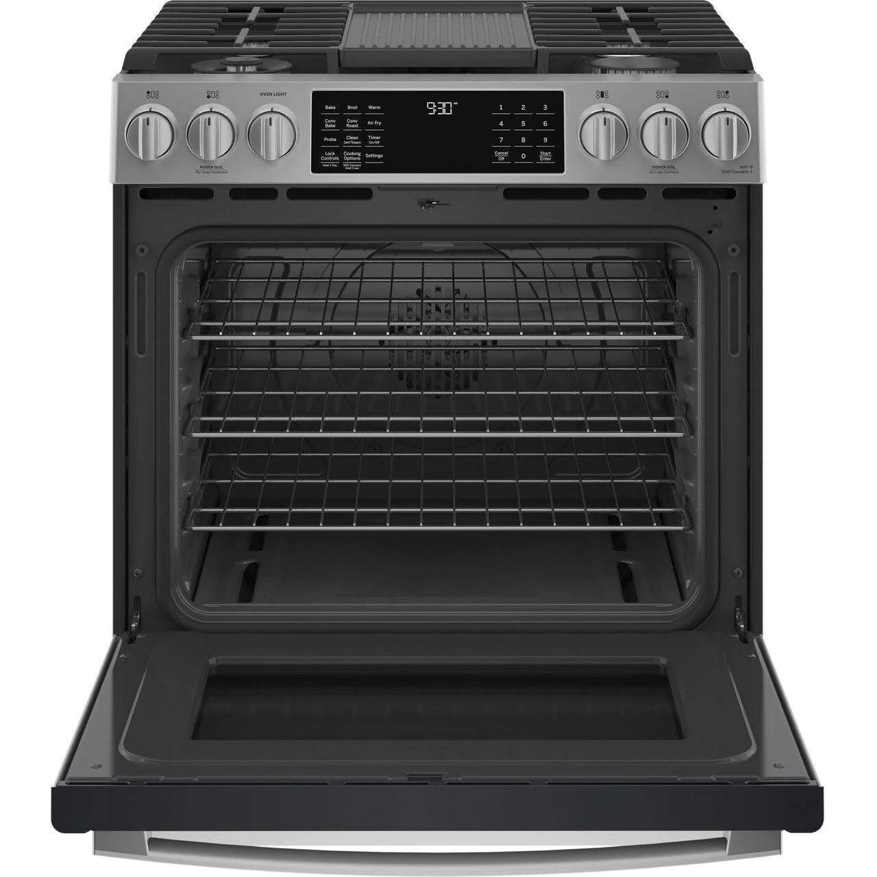 GE Profile 30-inch Slide-In Gas Range with No Preheat Air Fry PGS930YPFS - Image 2