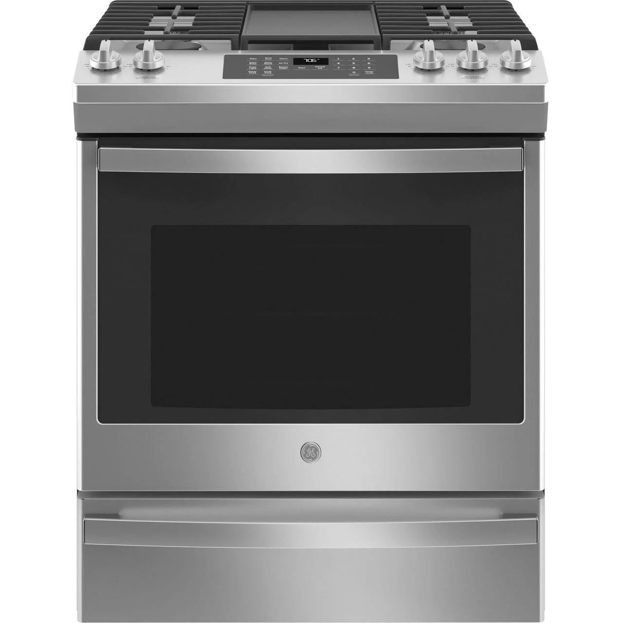 GE 30-inch Slide-in Gas Range with Convection Technology JGS760SPSS - Image 1