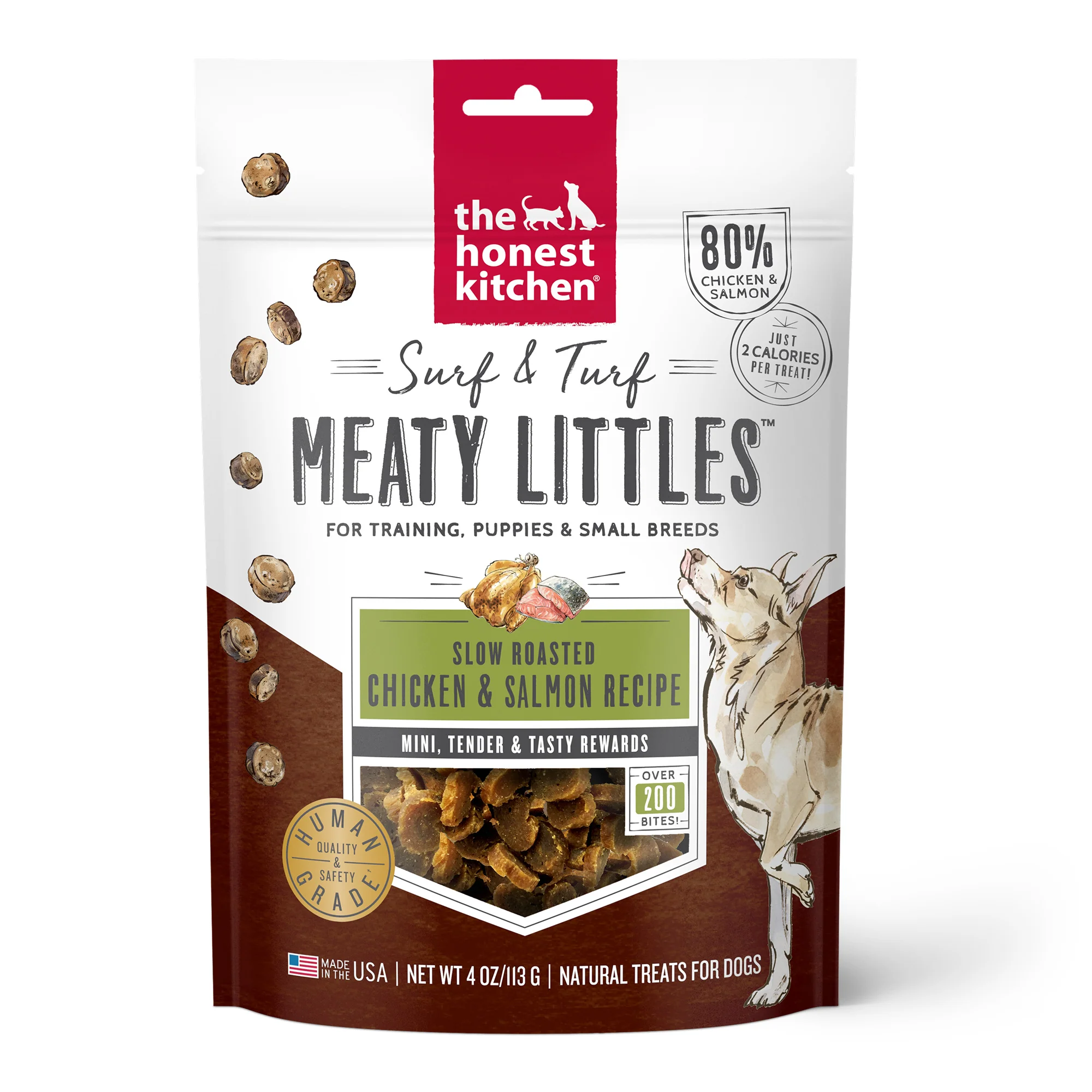 The Honest Kitchen Surf & Turf Meaty Littles: Chicken & Salmon Recipe, 4oz - Image 1