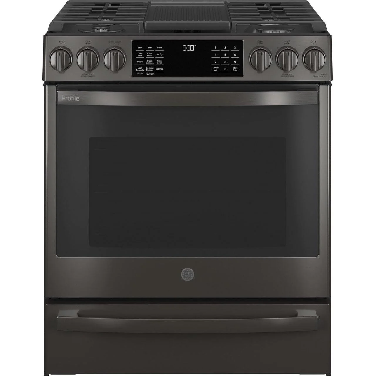 GE Profile 30-inch Slide-In Gas Range with No Preheat Air Fry PGS930BPTS - Image 1
