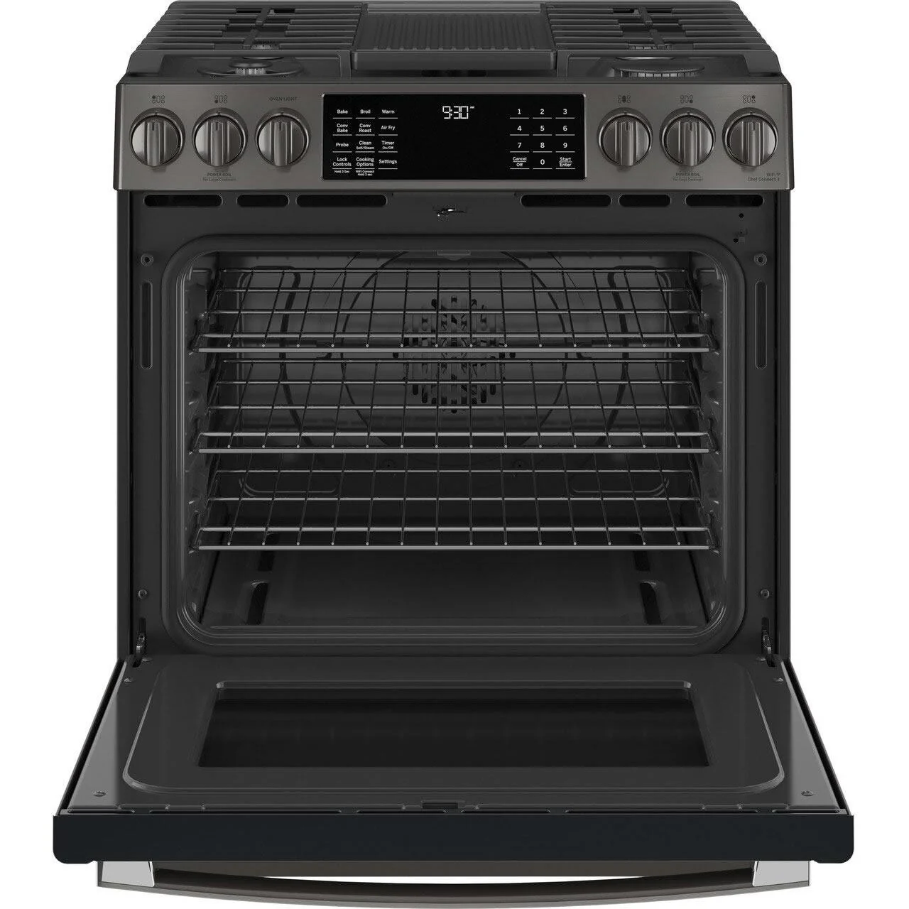GE Profile 30-inch Slide-In Gas Range with No Preheat Air Fry PGS930BPTS - Image 2