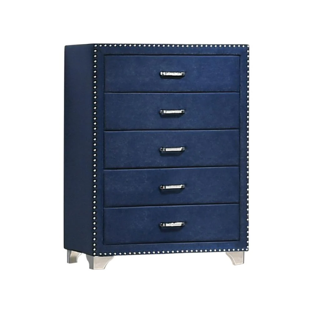 Coaster Furniture Melody 223375 5-Drawer Bedroom Chest - Pacific Blue - Image 1