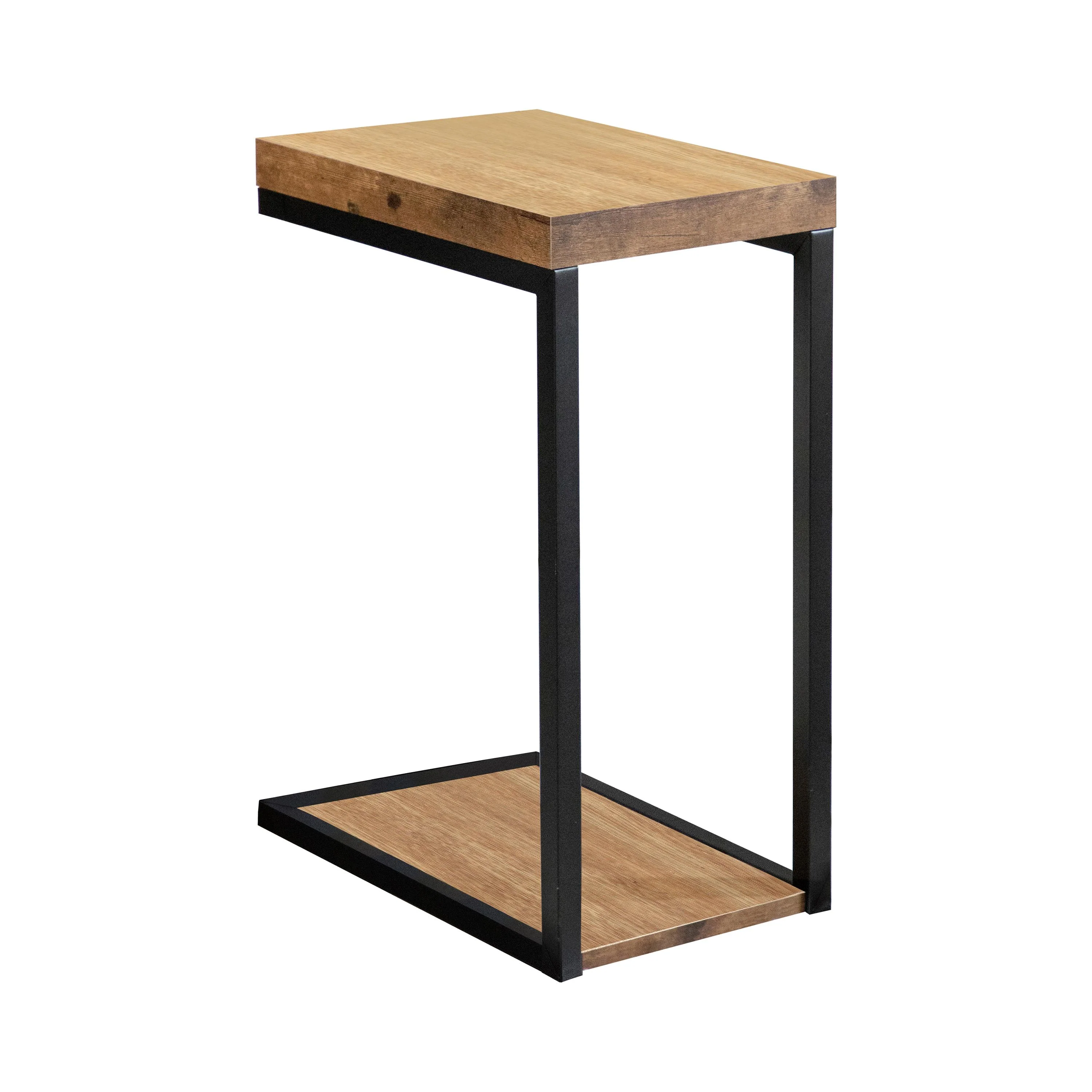 Coaster Furniture Beck 931246 Engineered Wood C-Shape Sofa Side Table – Antique Nutmeg