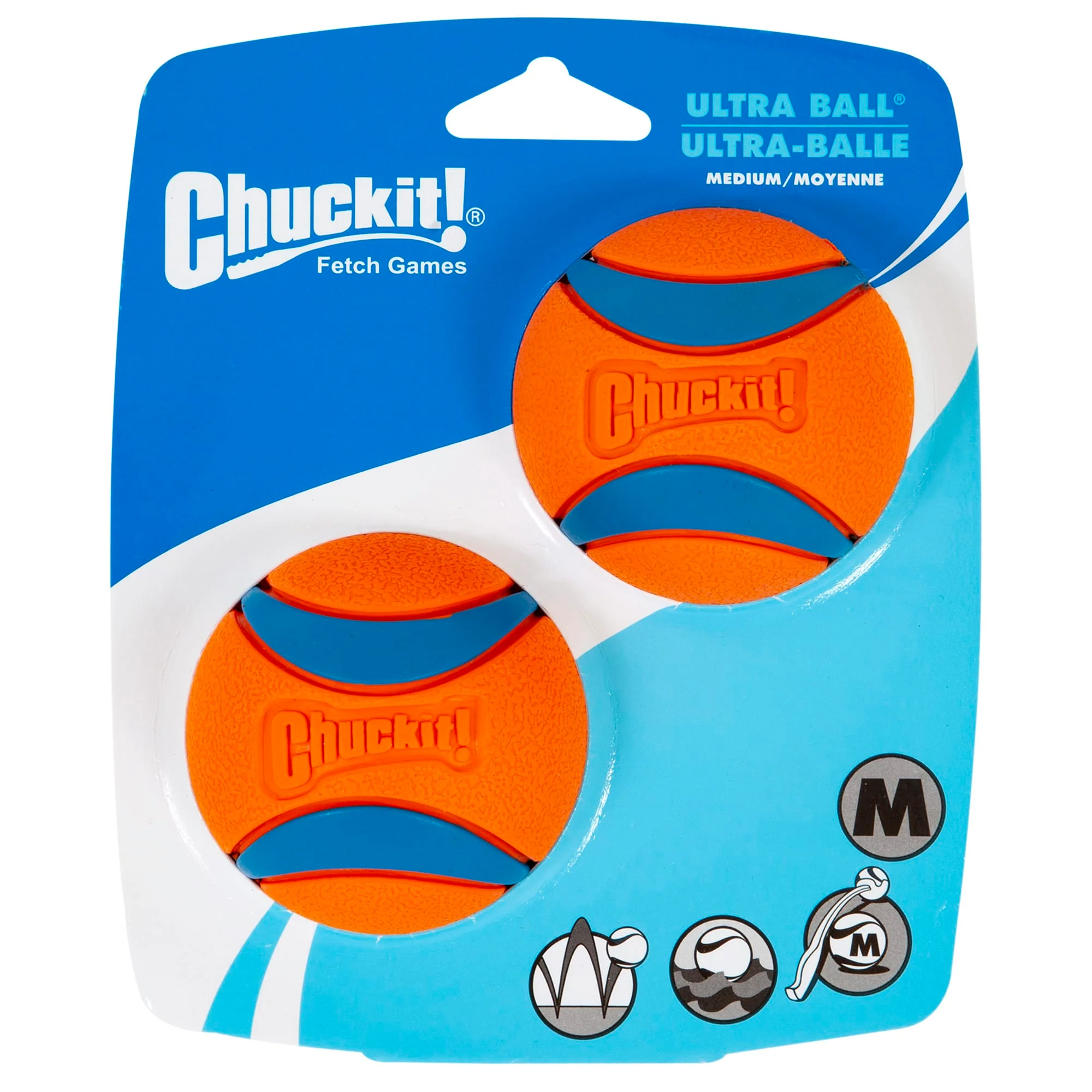 Chuckit! Ultra Ball Durable Dog Toys  Medium  2-Pack - Image 1