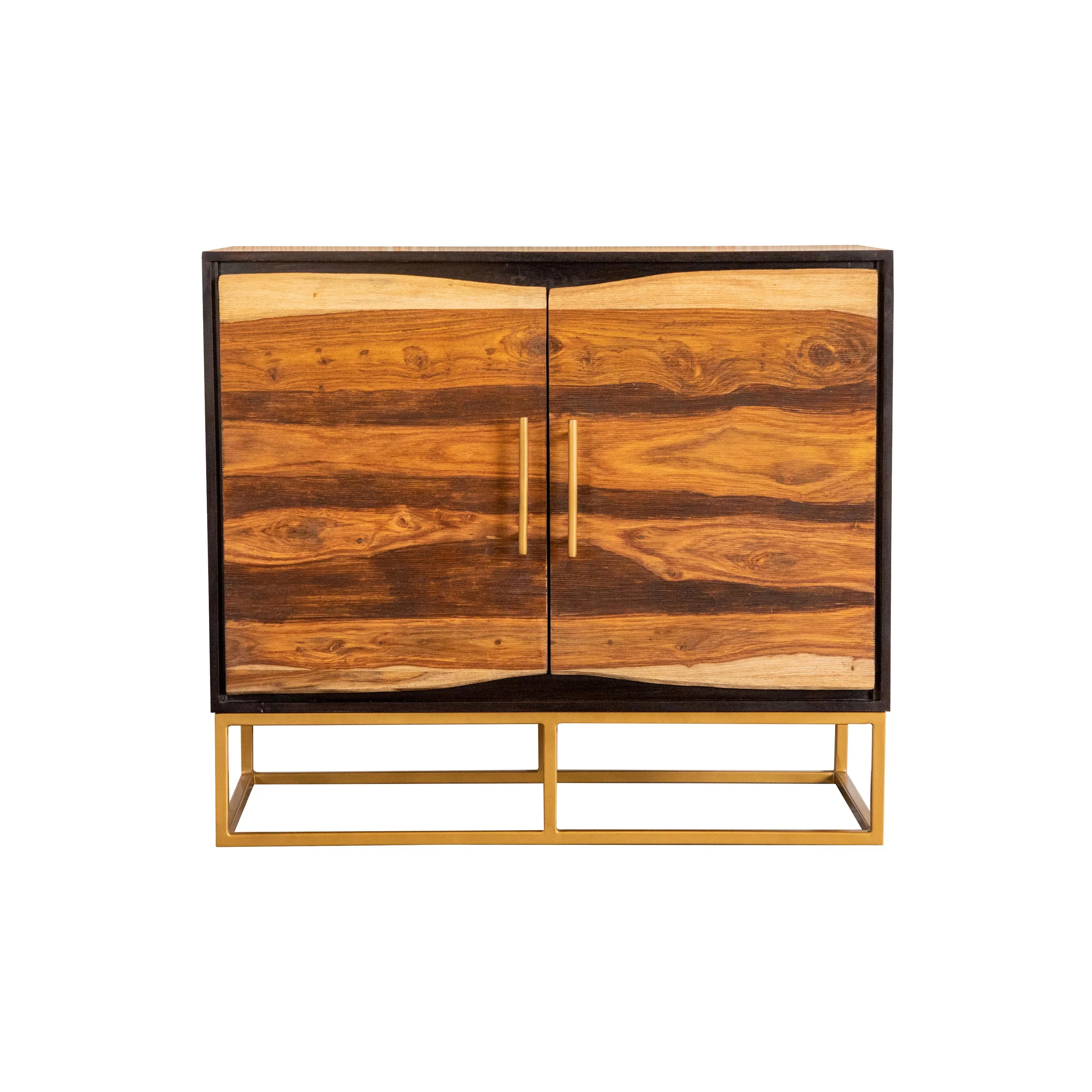 Coaster Furniture Zara 953447 2-door 40″ Wood Accent Storage Cabinet – Black Walnut
