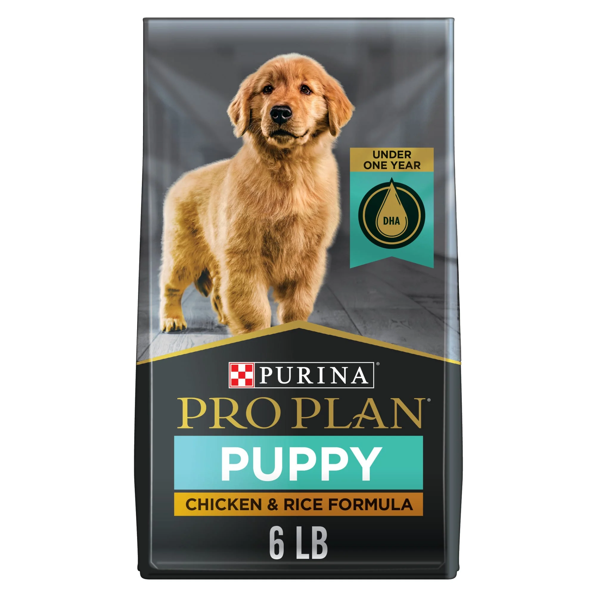 Purina Pro Plan High Protein Dry Puppy Food  Chicken and Rice Formula  6 lb. Bag - Image 1