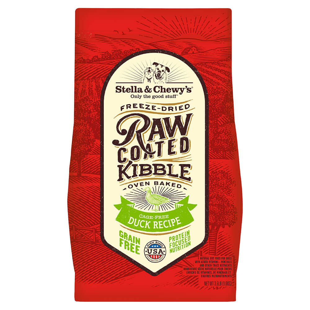 Stella & Chewy’s 3.5 lbs Raw Coated Duck Recipe Dry Dog Food