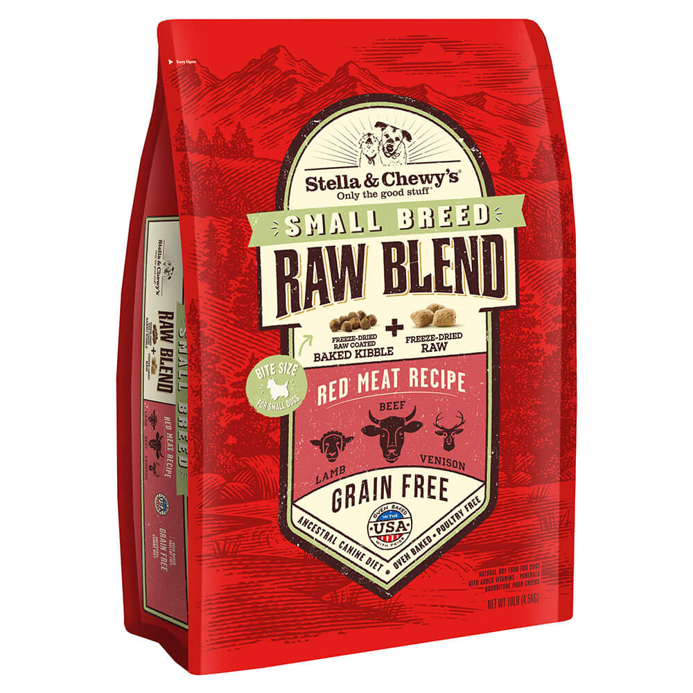 Stella and Chewy’s Small Bred Raw Blend, 10 Pound, Red Meat Recipe, Grain-Free Dog Food