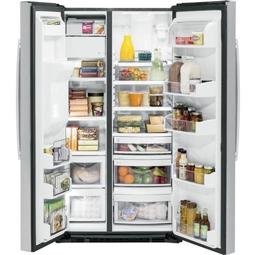 GE Profile 36-inch, 22.1 cu. ft. Counter-Depth Side-by-Side Refrigerator with Ice and Water PZS22MYKFS - Image 3