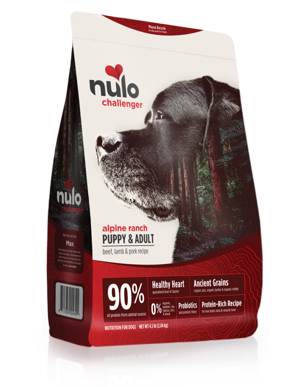 Nulo Challenger Alpine Ranch High-Meat Beef, Lamb, & Pork Dry Dog Food, 4.5 Lbs - Image 1