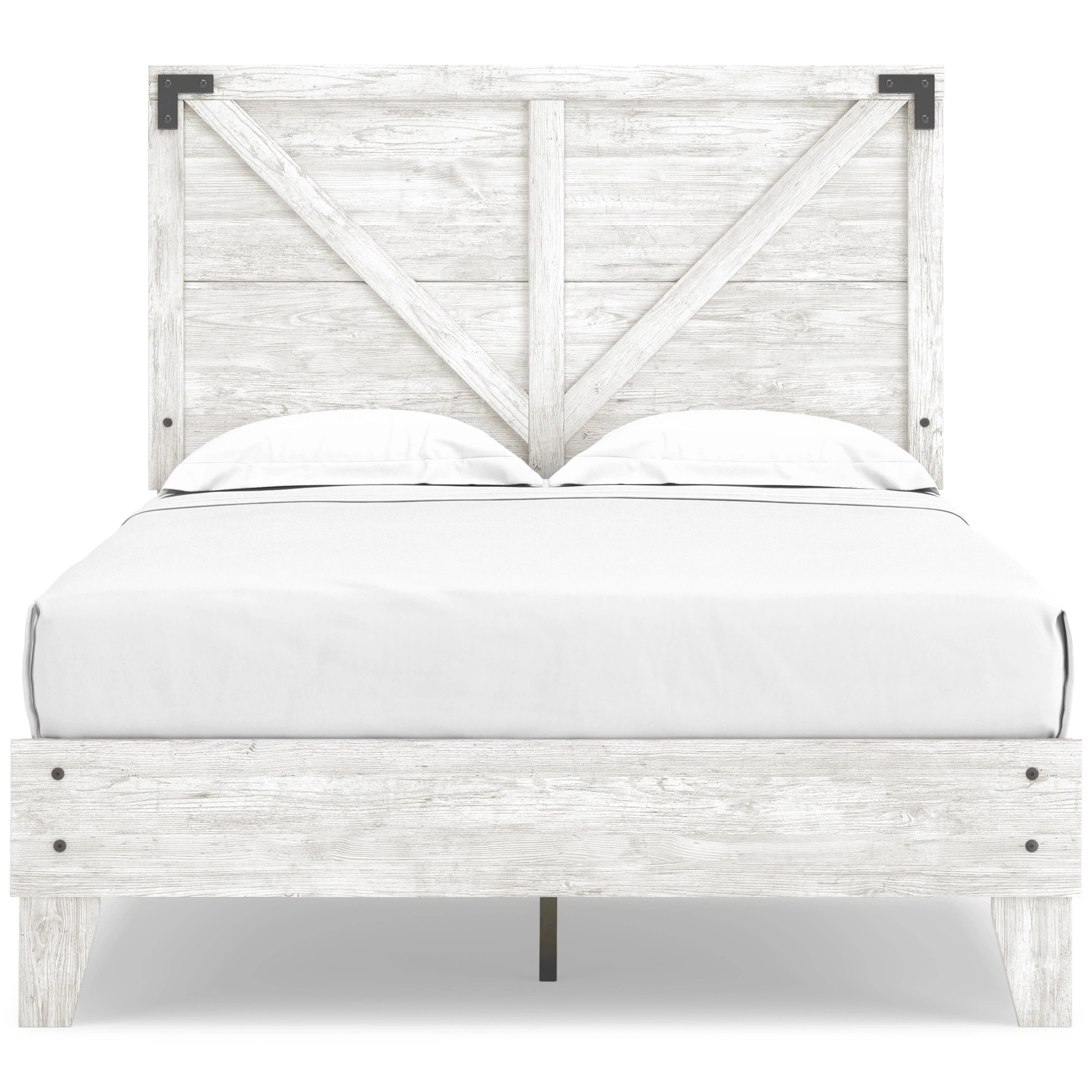Signature Design by Ashley Shawburn EB4121B2 Full Crossbuck Panel Platform Bed - Image 2