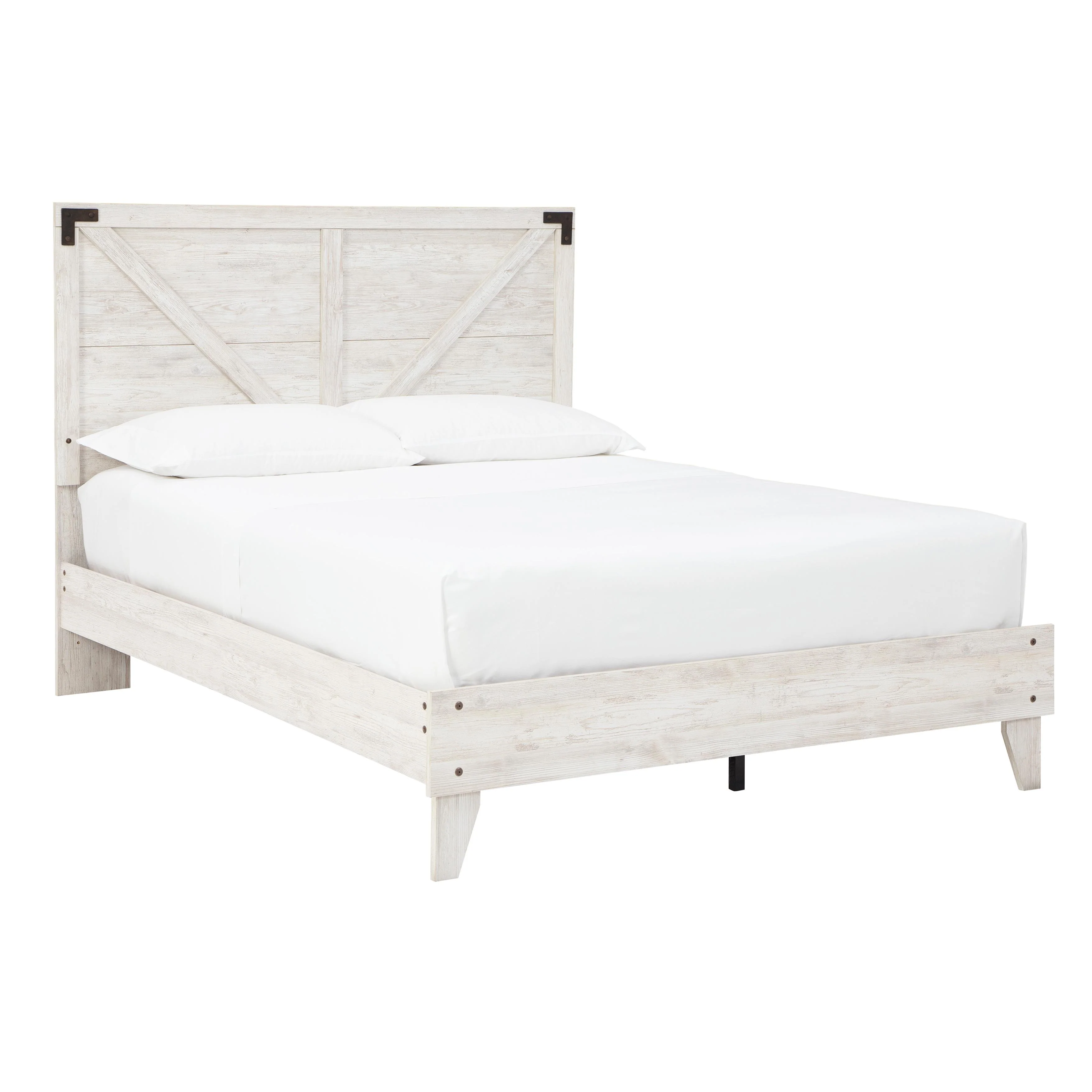 Signature Design by Ashley Shawburn EB4121B1 Queen Crossbuck Panel Platform Bed - Image 1