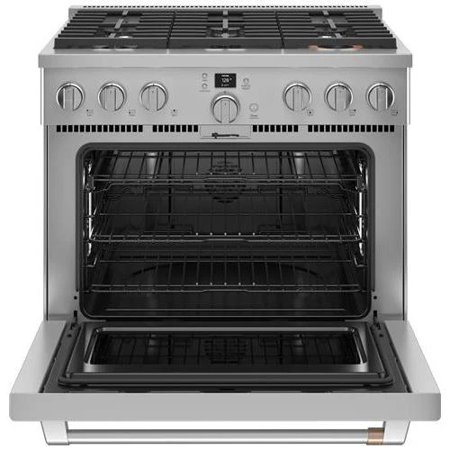 Café 36-inch Freestanding Dual-Fuel Range with 6 Burners C2Y366P2TS1 - Image 2