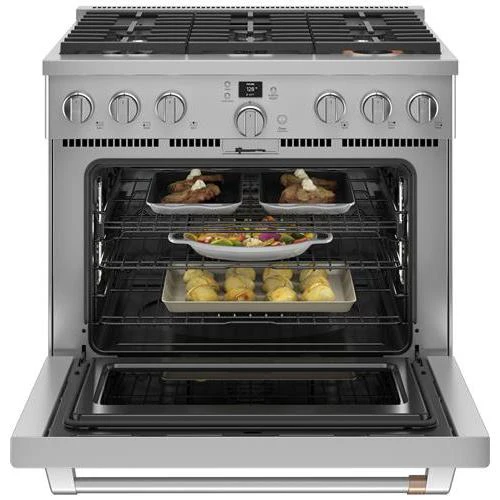 Café 36-inch Freestanding Dual-Fuel Range with 6 Burners C2Y366P2TS1 - Image 3