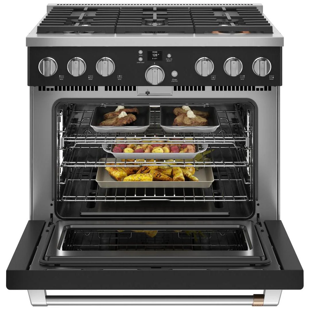 Café 36-inch Freestanding Gas Range with WI-FI Connect CGY366P3TD1 - Image 3