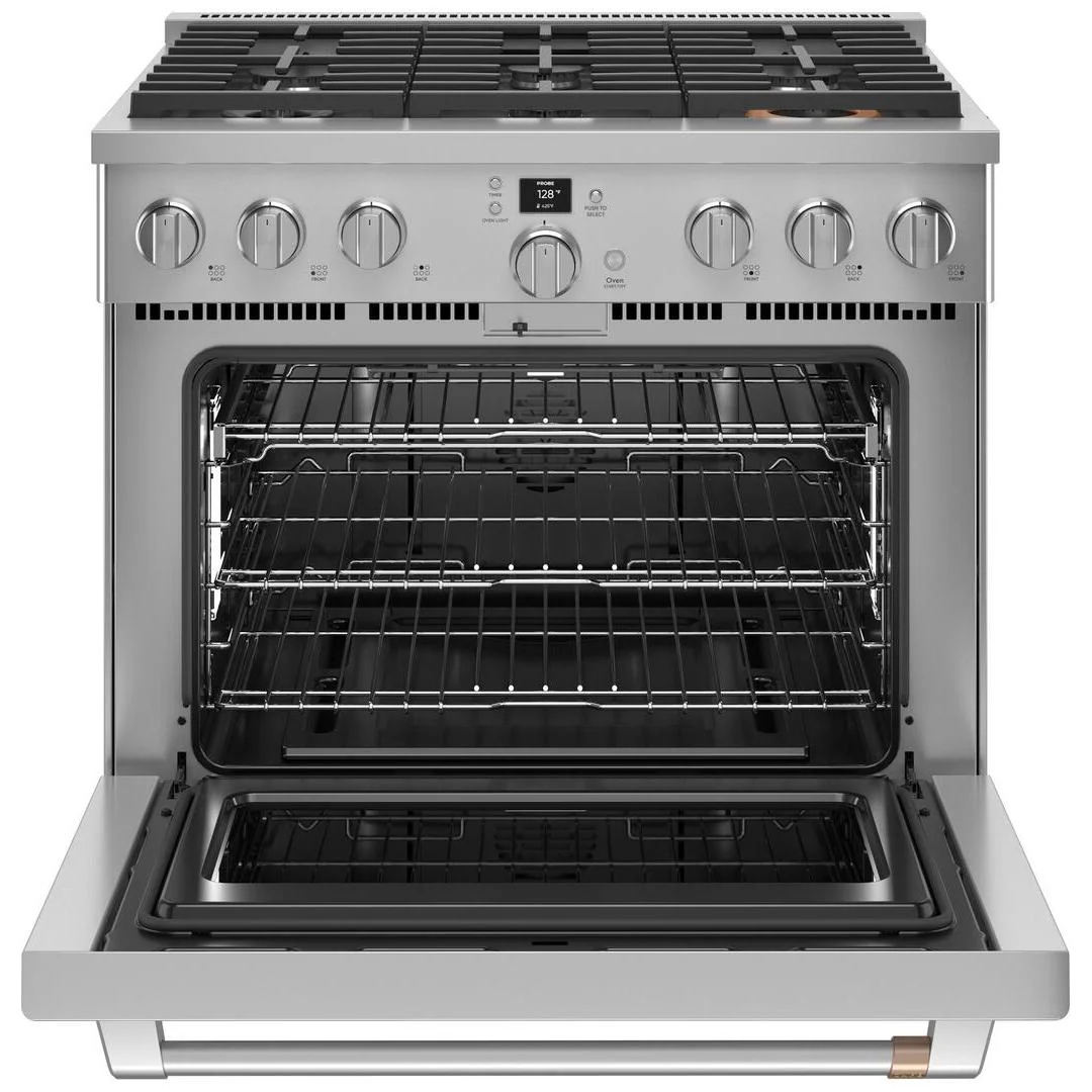 Café 36-inch Freestanding Gas Range with WI-FI Connect CGY366P2TS1 - Image 2