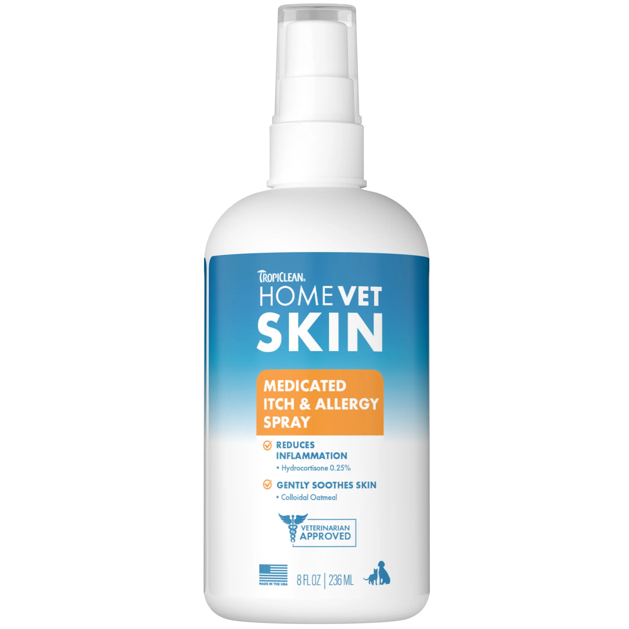 Tropiclean HomeVet Itch and Allergy Spray, 8oz - Image 1