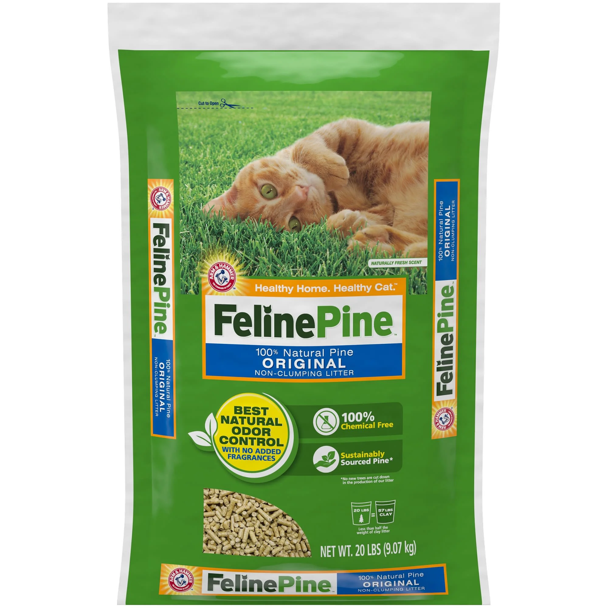 Feline Pine Original Cat Litter  20lb - Image 1