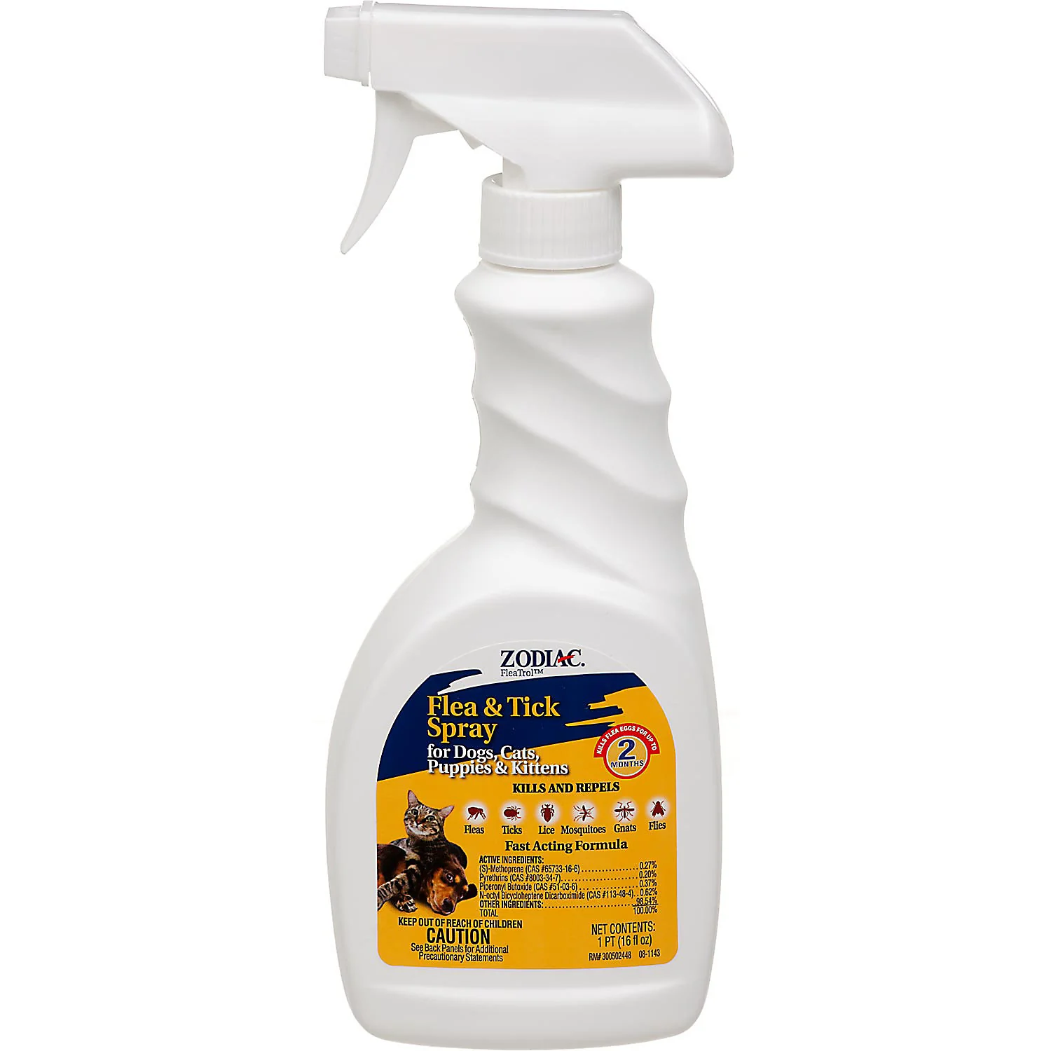 Zodiac Flea & Tick Spray For Pets 16oz - Image 1