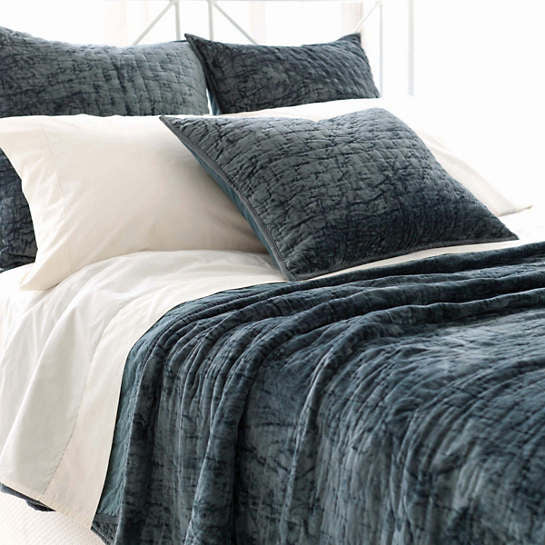 Loui Juniper Matte Velvet Quilt - Image 2