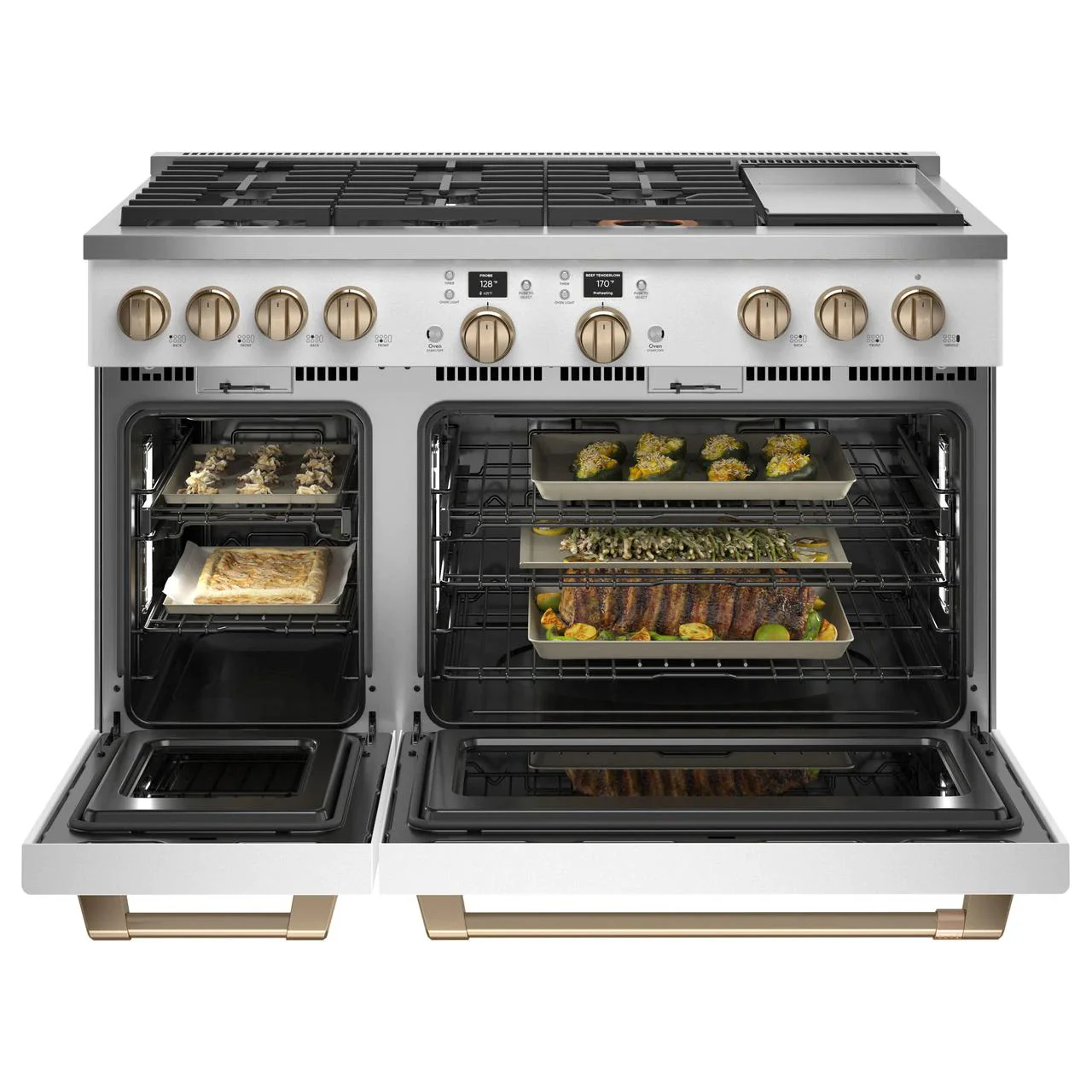 Café 48-inch Freestanding Dual-Fuel Range with 6 Burners and Griddle C2Y486P4TW2 - Image 3