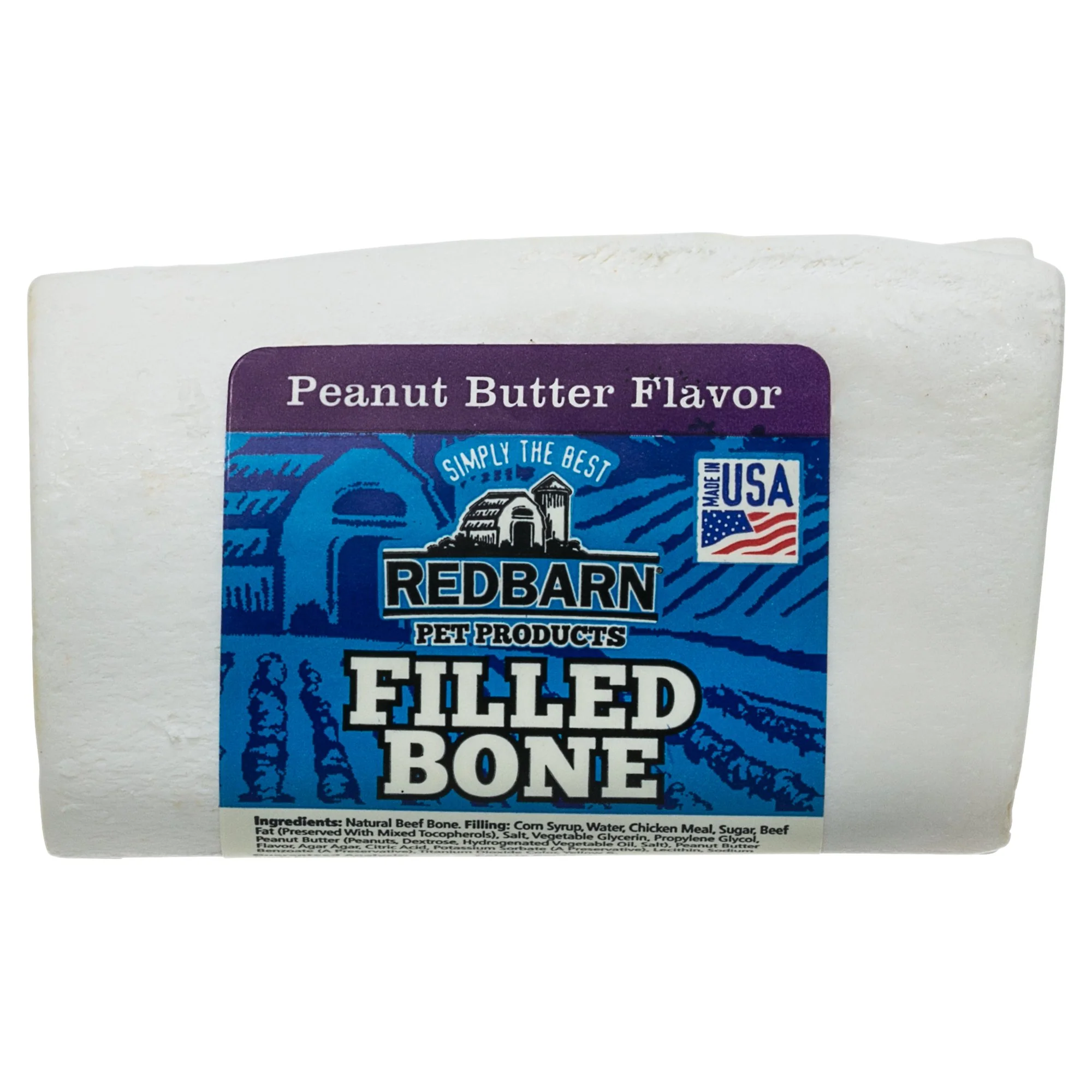 Redbarn 2.5  Small Peanut Butter Filled Bone Dog Treat  1 Ct - Image 1