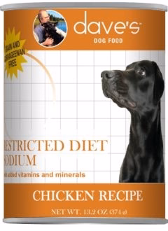 Dave Dog Restricted Diet Low Sodium Chicken 13 Oz. - Image 1