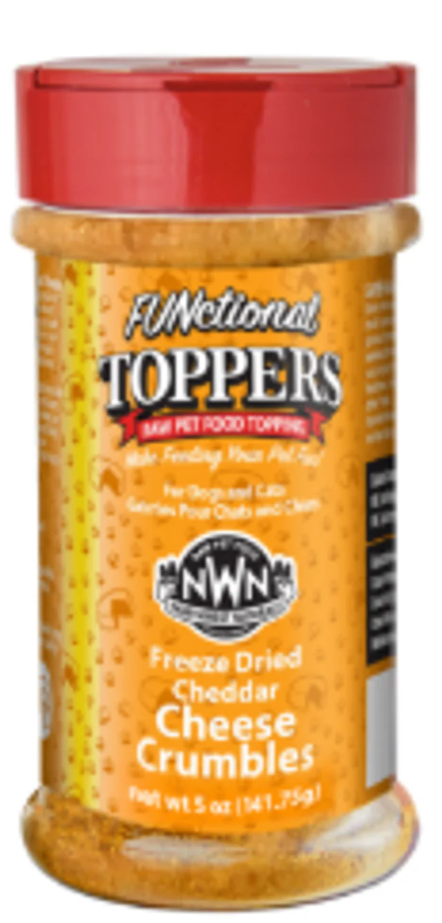 Northwest Naturals Freeze Dried Cheddar Cheese Crumbles Pet Food Topper 5 oz - Image 1