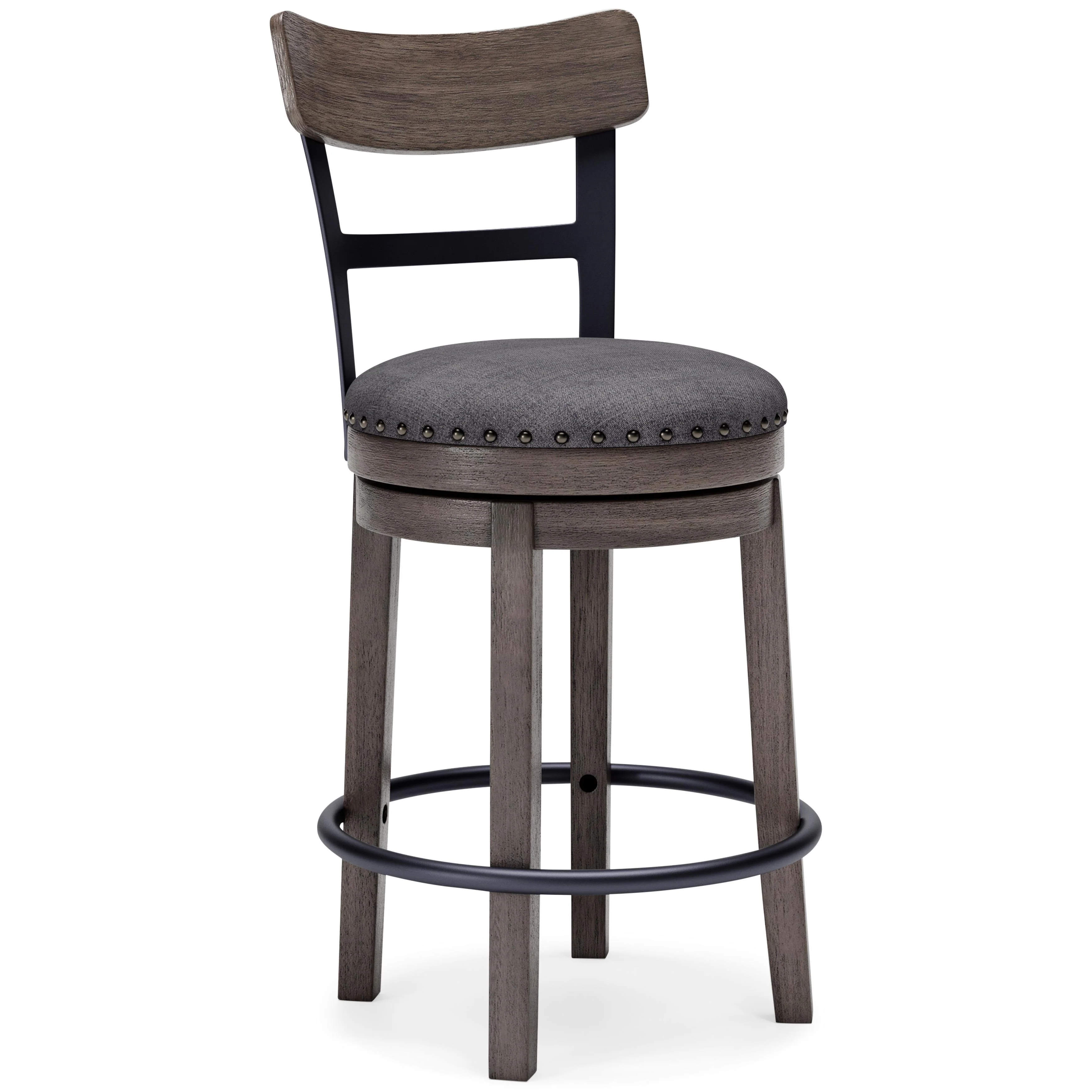 Signature Design by Ashley Caitbrook D388-224 Upholstered Swivel Barstool - Image 1