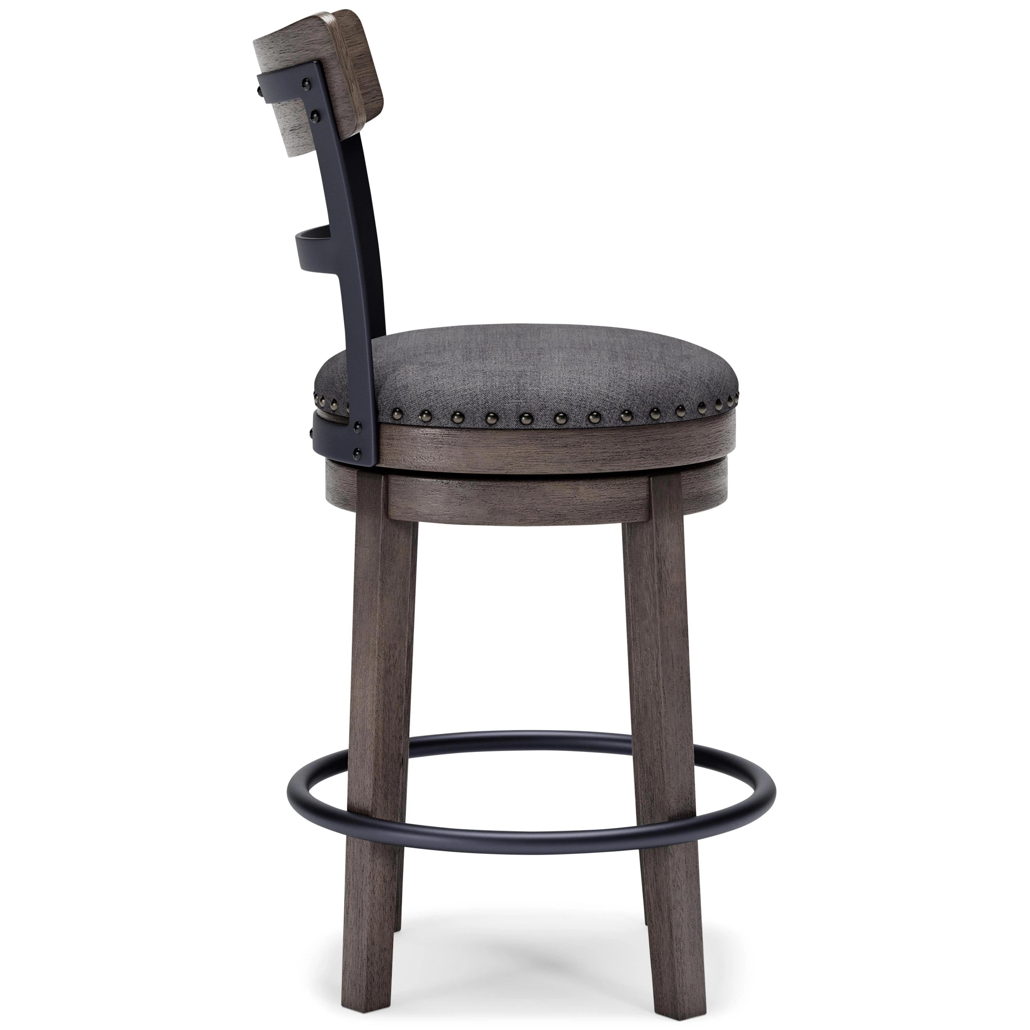 Signature Design by Ashley Caitbrook D388-224 Upholstered Swivel Barstool - Image 3