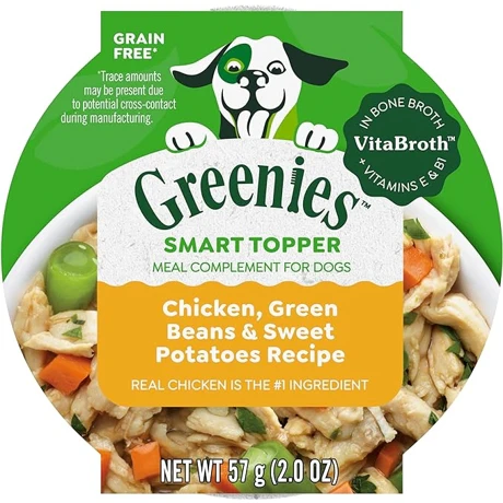 Greenies Smart Topper Wet Mix-In for Dogs, Chicken, Green Beans & Sweet Potatoes Recipe 2oz - Image 1