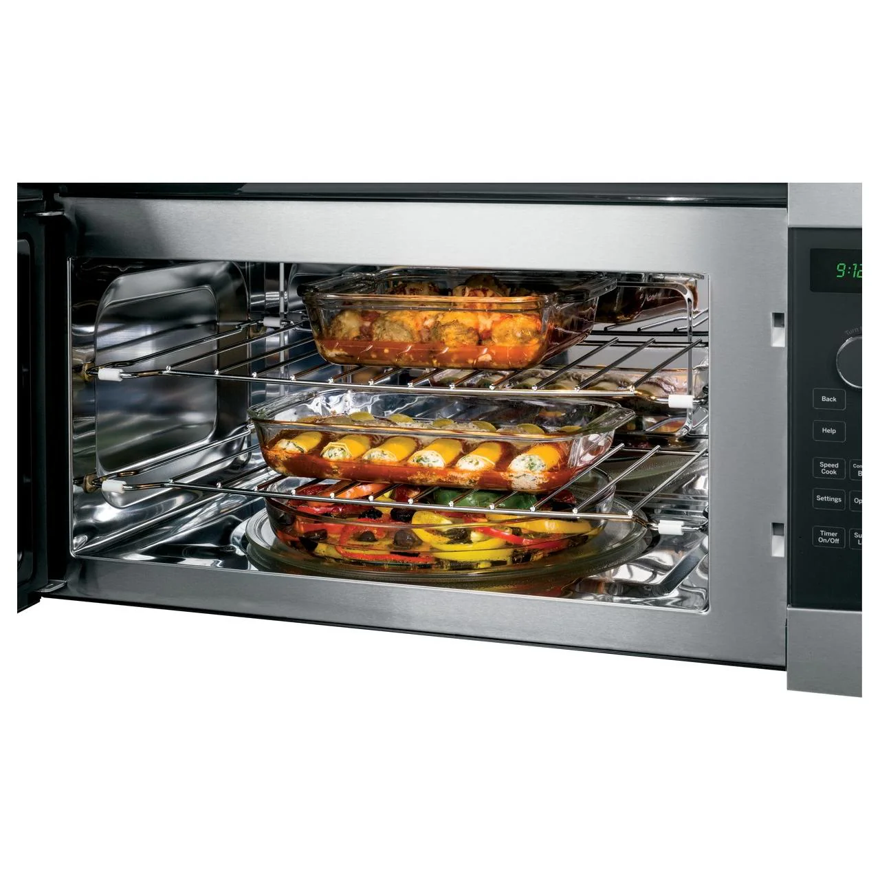 GE Profile 30-inch, 1.7 cu. ft. Over-the-Range Microwave Oven with Advantium® Technology PSA9120SPSS - Image 2