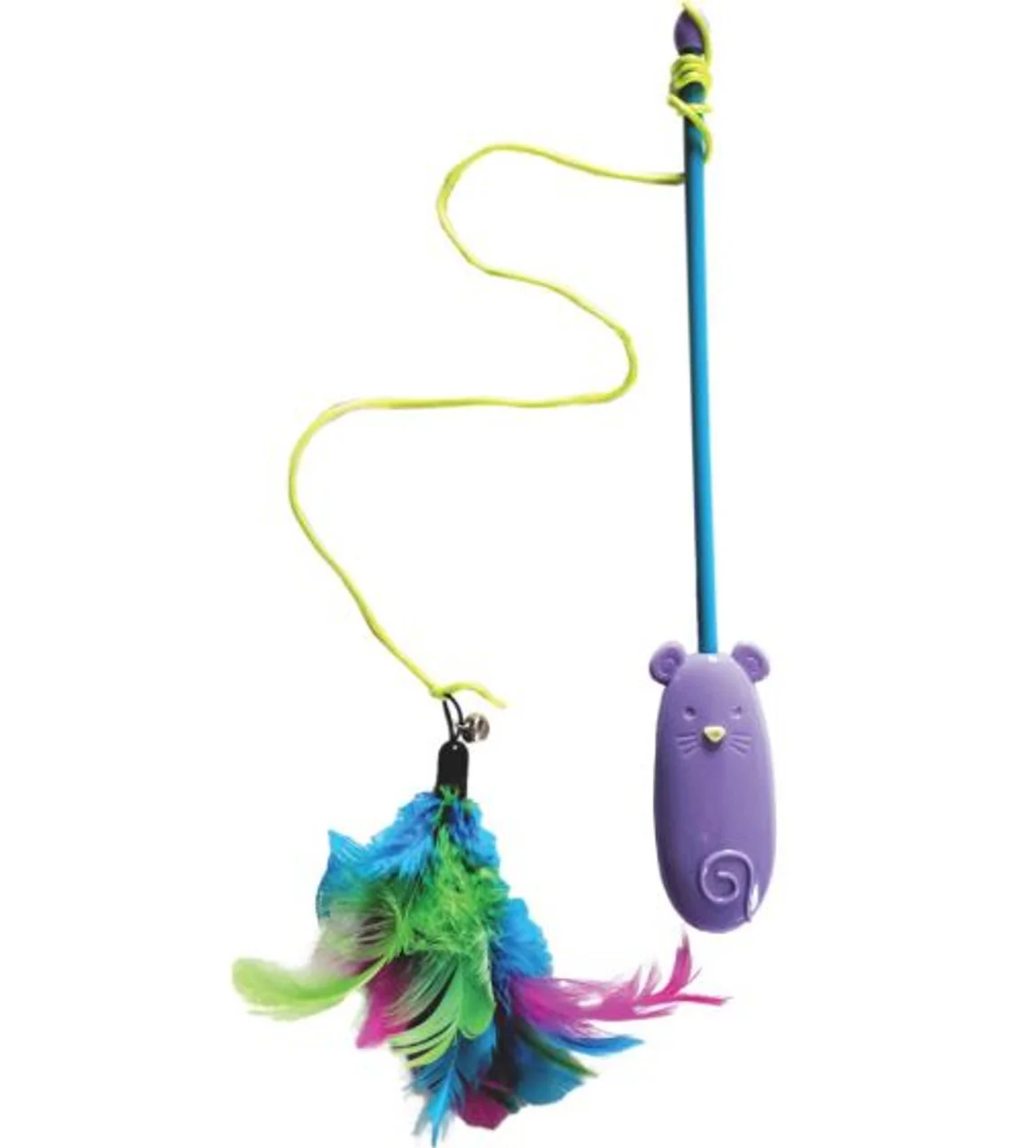 Spot Ethical Pet Cat toy Laser and Feather Teaser Wand Cat Toy 16in - Image 1