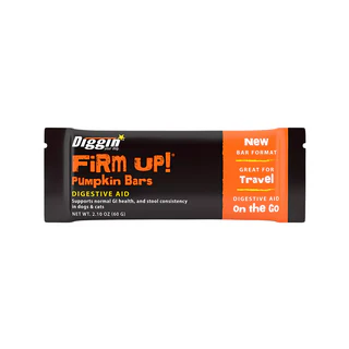 Super Snouts Firm Up! Pumpkin Bars Digestive Aid for Dogs & Cats 2.1 oz - Image 1