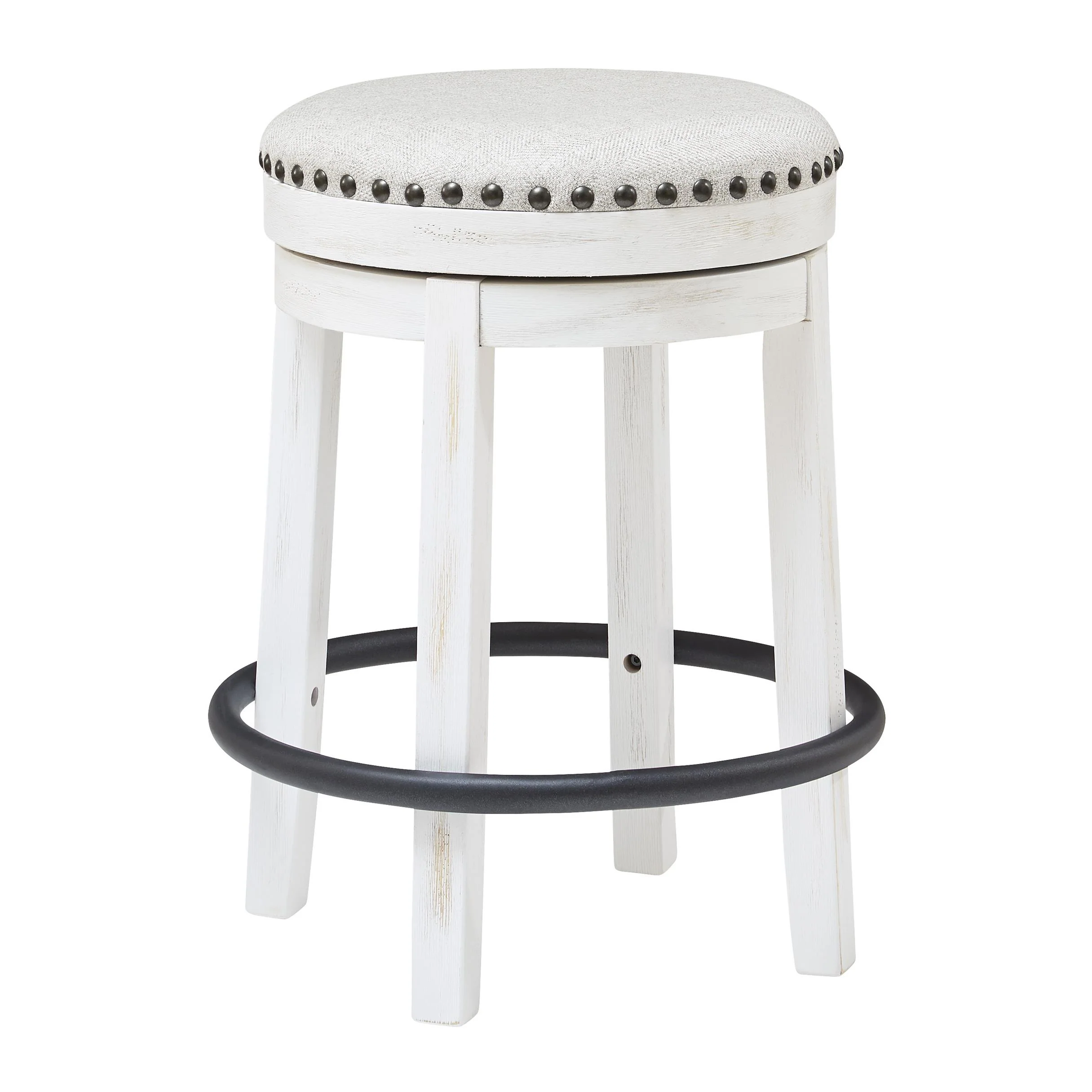 Signature Design by Ashley Valebeck D546-324 Upholstered Swivel Stool