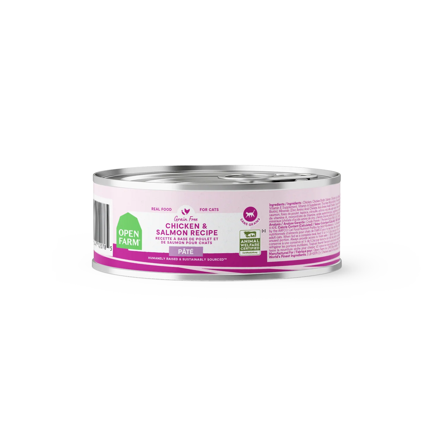 Open Farm Chicken & Salmon Pâté For Cats 2.8oz Can